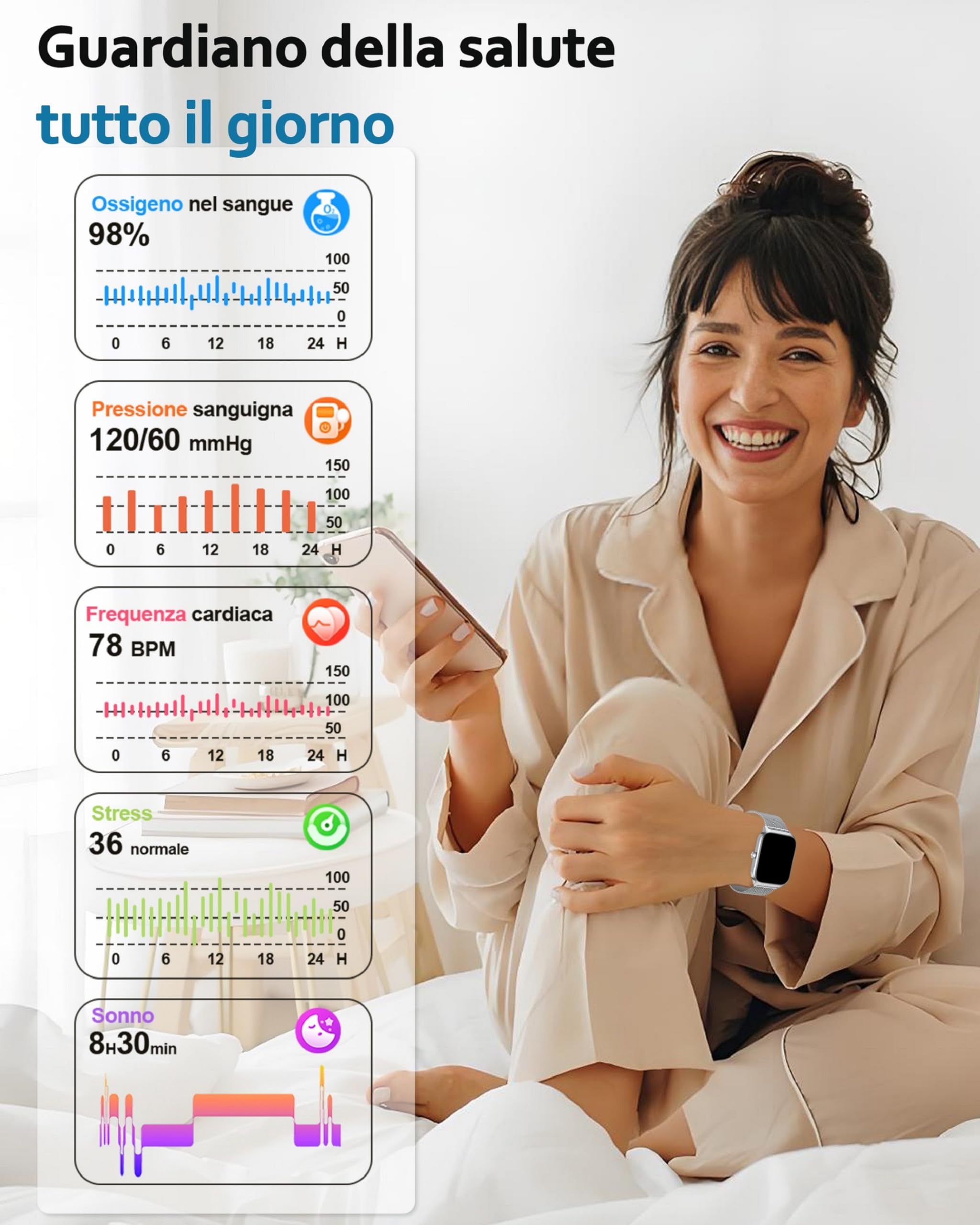 Caricabatterie per orologio intelligente a induzione sensibile magnetica per Dock di ricarica per orologio S8 Pro/Pro Max/DT 3/S7 Pro/DT7  44