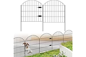ECG2827 Metal Garden Fence for Dogs with Gate