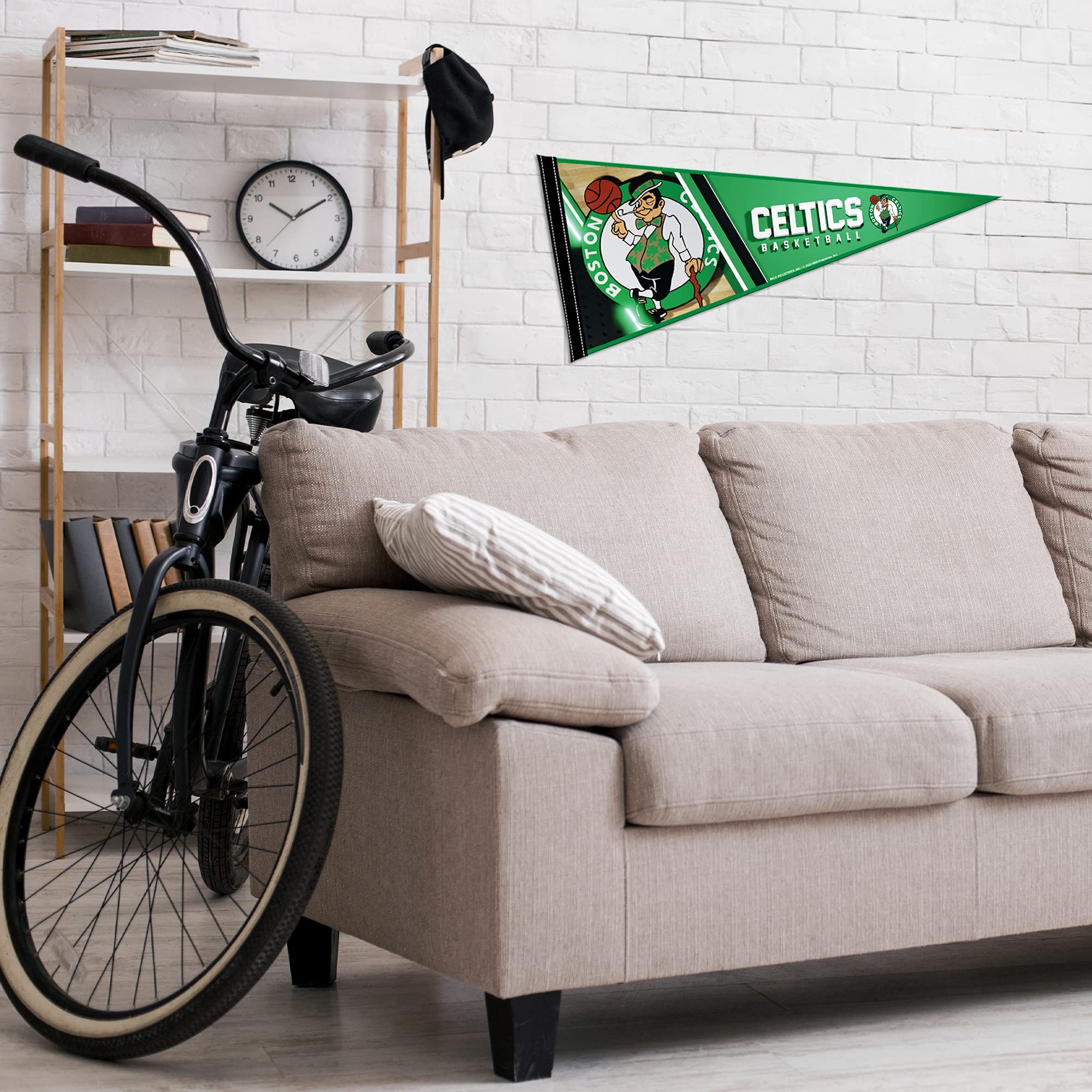 Boston Celtics Wimpel 30x76cm - Grüner Filz Wimpel Für Fan Dekoration