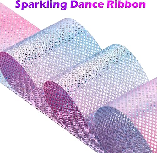 Miniatura 9 de HiUnicorn Cintas de baile de gimnasia para decoración de fiestas para niños, para niños, para bolsas de regalos para fiestas de cumpleaños