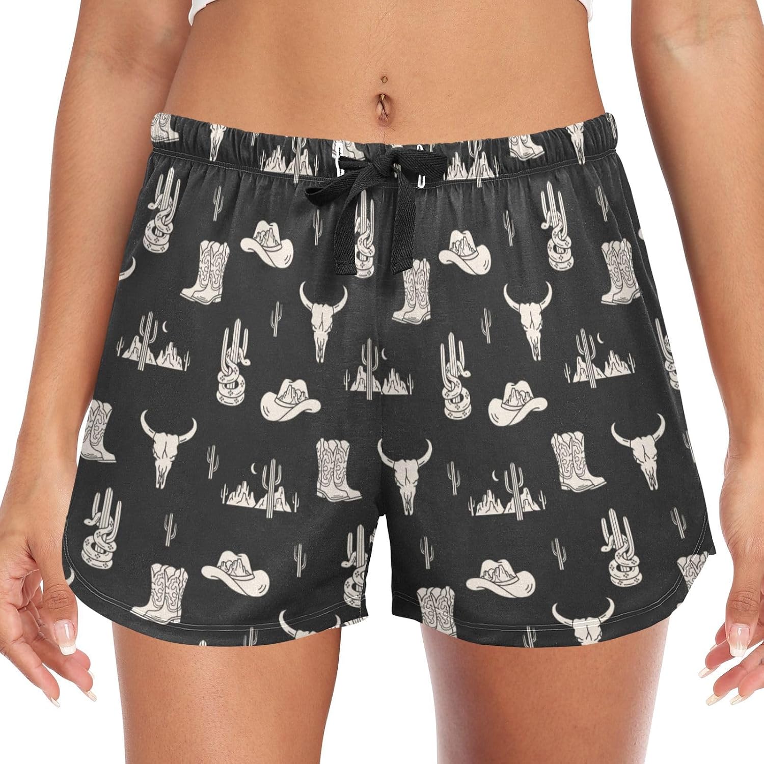 Pajama Pants for Women Funny Short Pj Pants with Pockets Cute Pajama Bottoms Comfy Sleep Pant Soft Lounge Pant image 5
