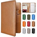 Mymazn Server Books for Waitress Book Waiter Book, Serving Book with Money Pockets, Cute Waitress Accessories Fits Server Apron, Brown