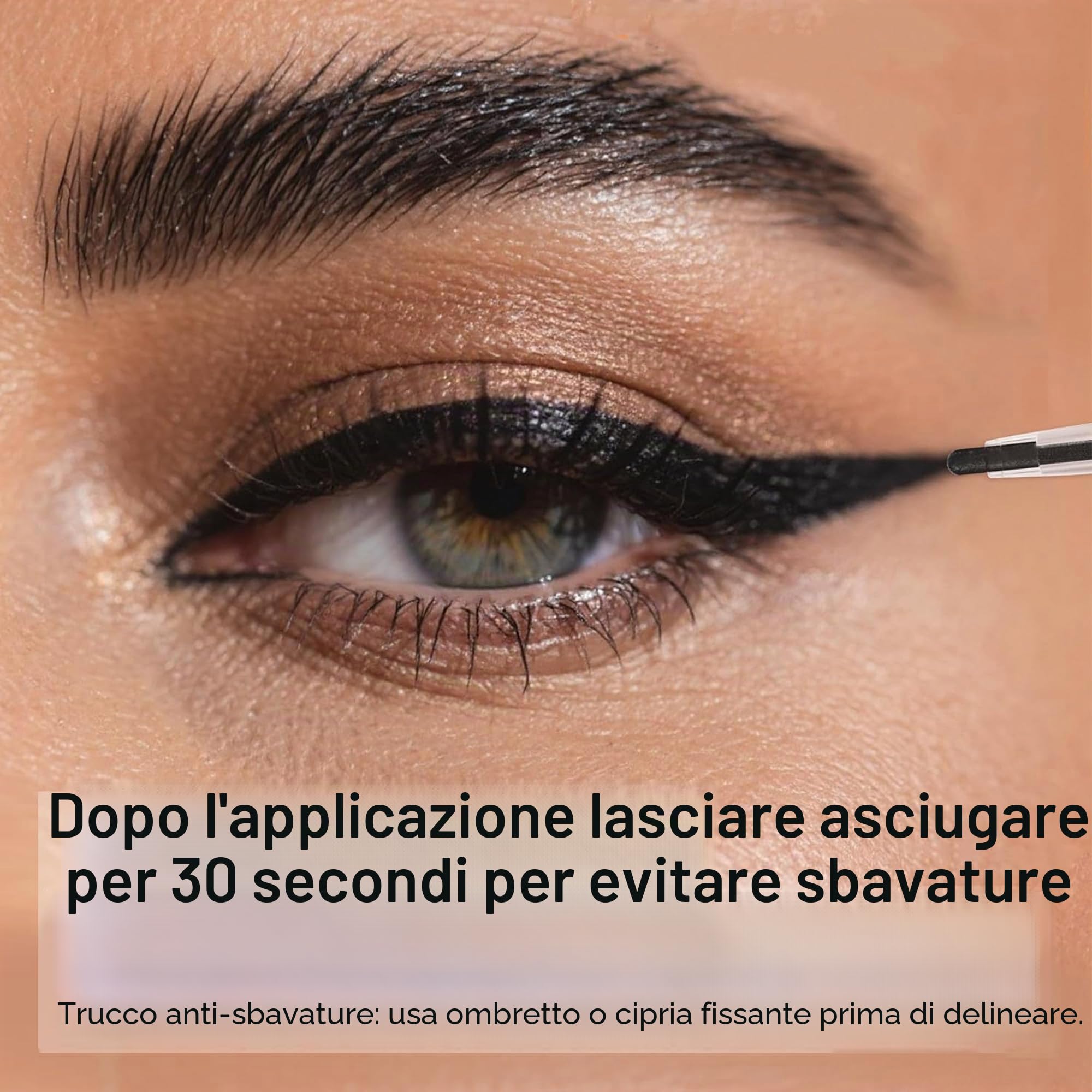 BEPHOLAN Matite eyeliner nere in gel impermeabile, matita eyeliner nera per donne, impermeabile, a prova di sbavature, di lunga durata (nero)