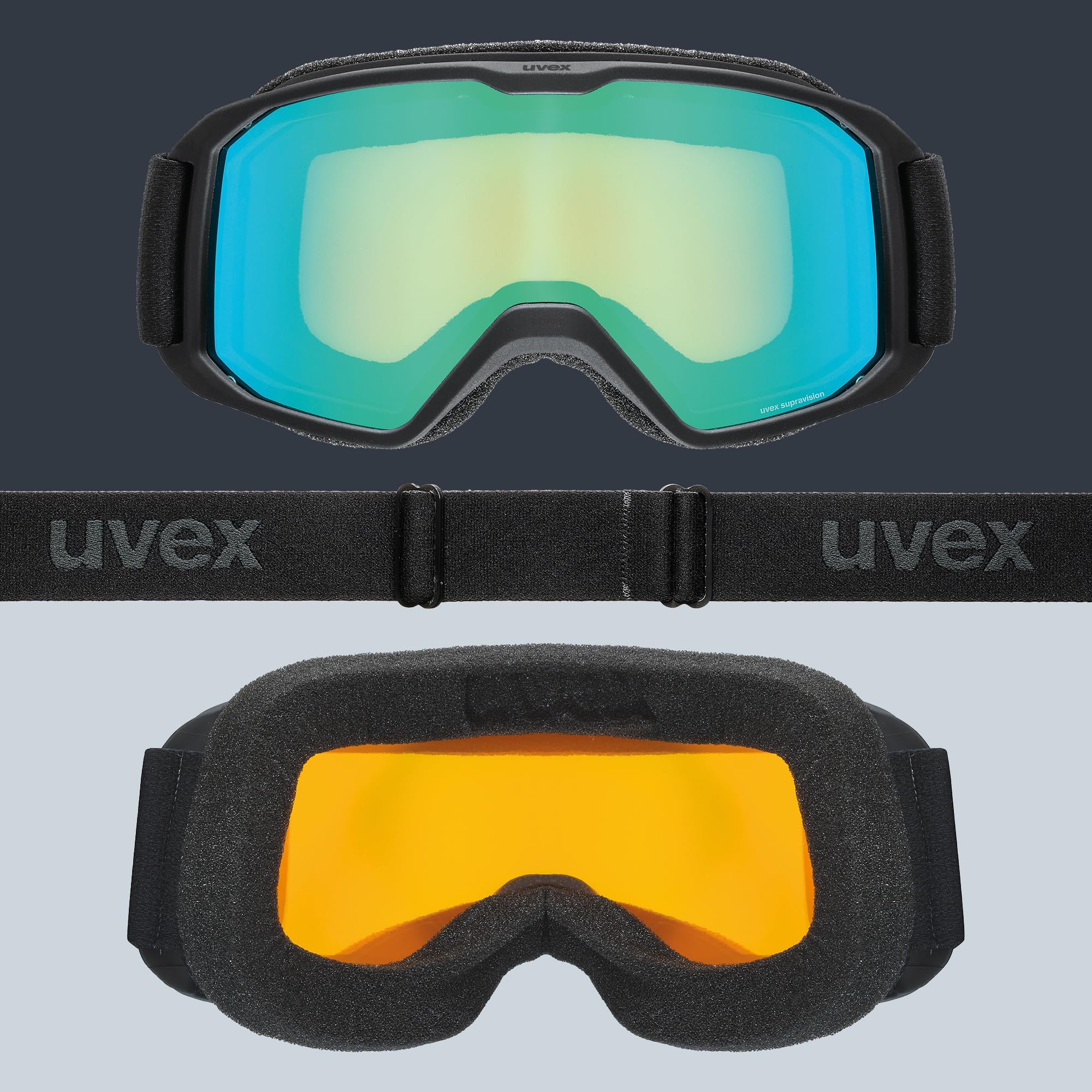 uvex element FM - stylische, verspiegelte Skibrille mit Anti-Fog-Beschichtung, entwickelt für schmale Gesichtsformen perfekt für Teens und junge Erwachsene