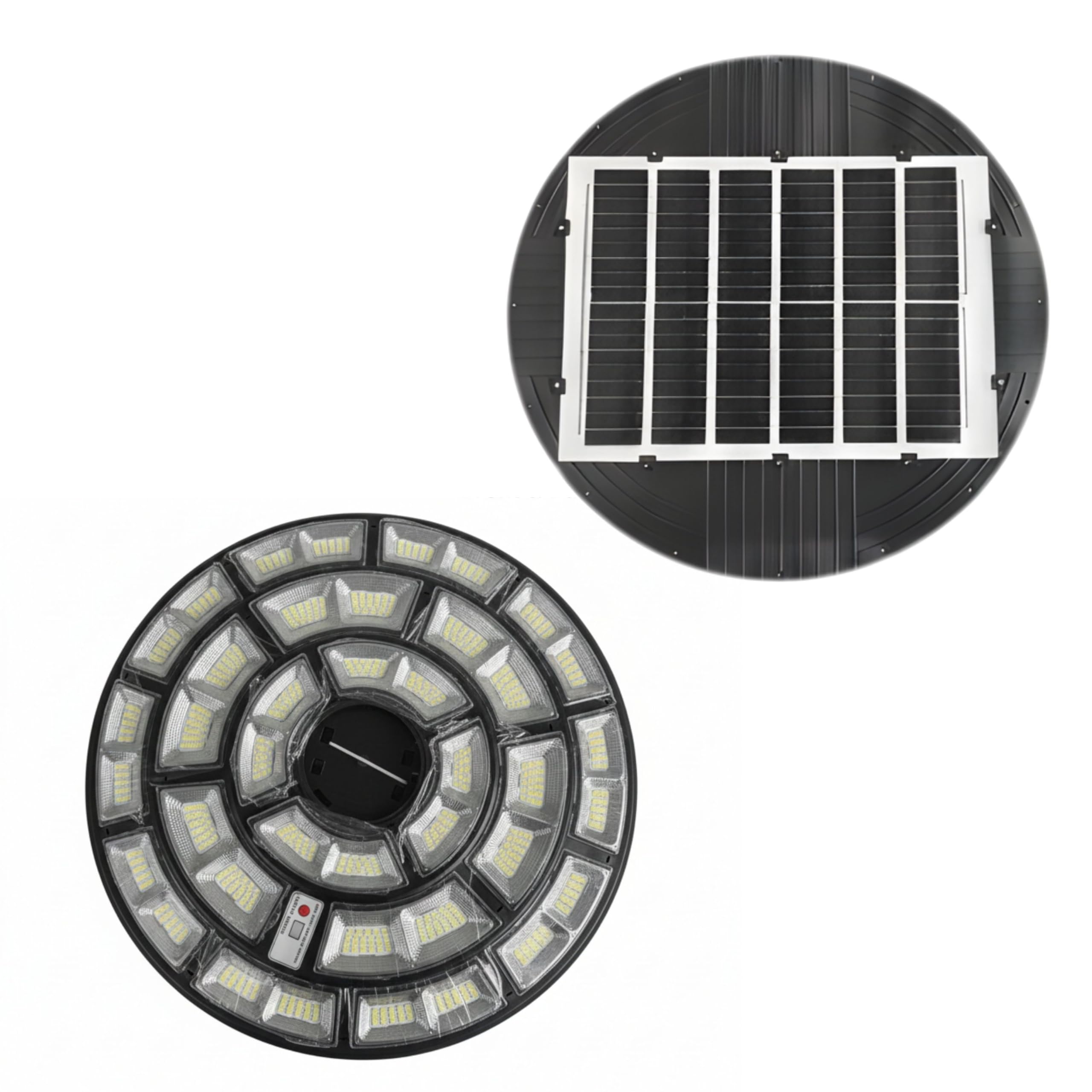 YASTA Lampione Solare da Giardino Per Esterni 2000 Watt Con Palo Nero Crepuscolare e Sensore Movimento
