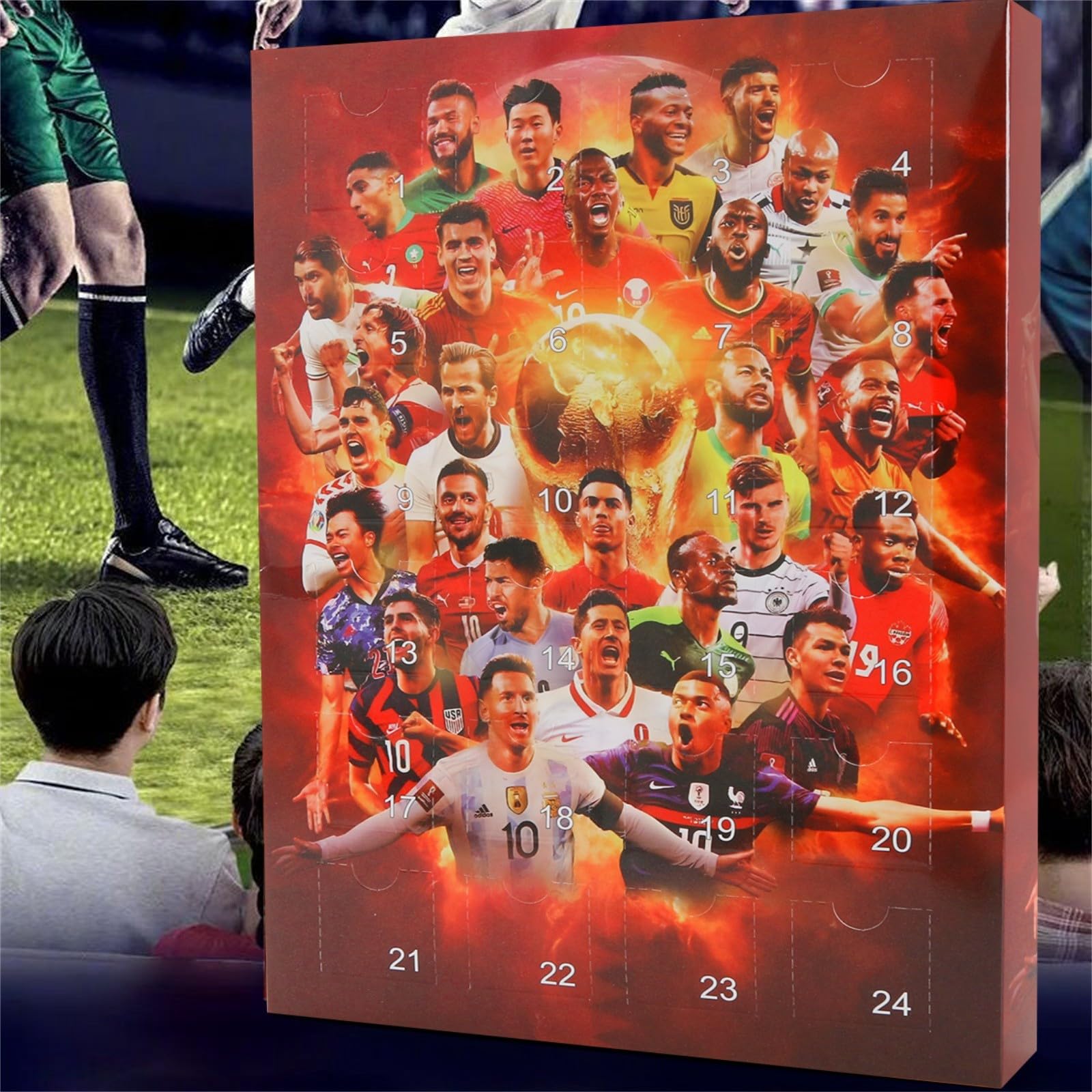 Calendario De Adviento Fútbol 2024 – 24 Días De Sorpresas Con Accesorios De Fútbol Para Niños, Cuenta Atrás Navideña, Regalo Perfecto Para Fans A Partir De 6 Años