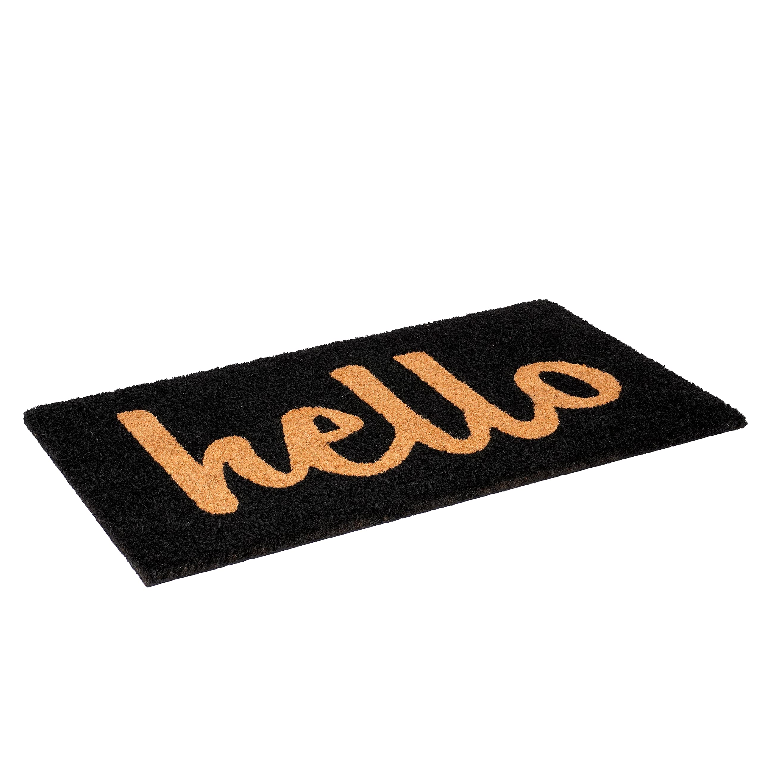 Calloway Mills - Felpudo (negro/natural, 30 x 48 pulgadas)