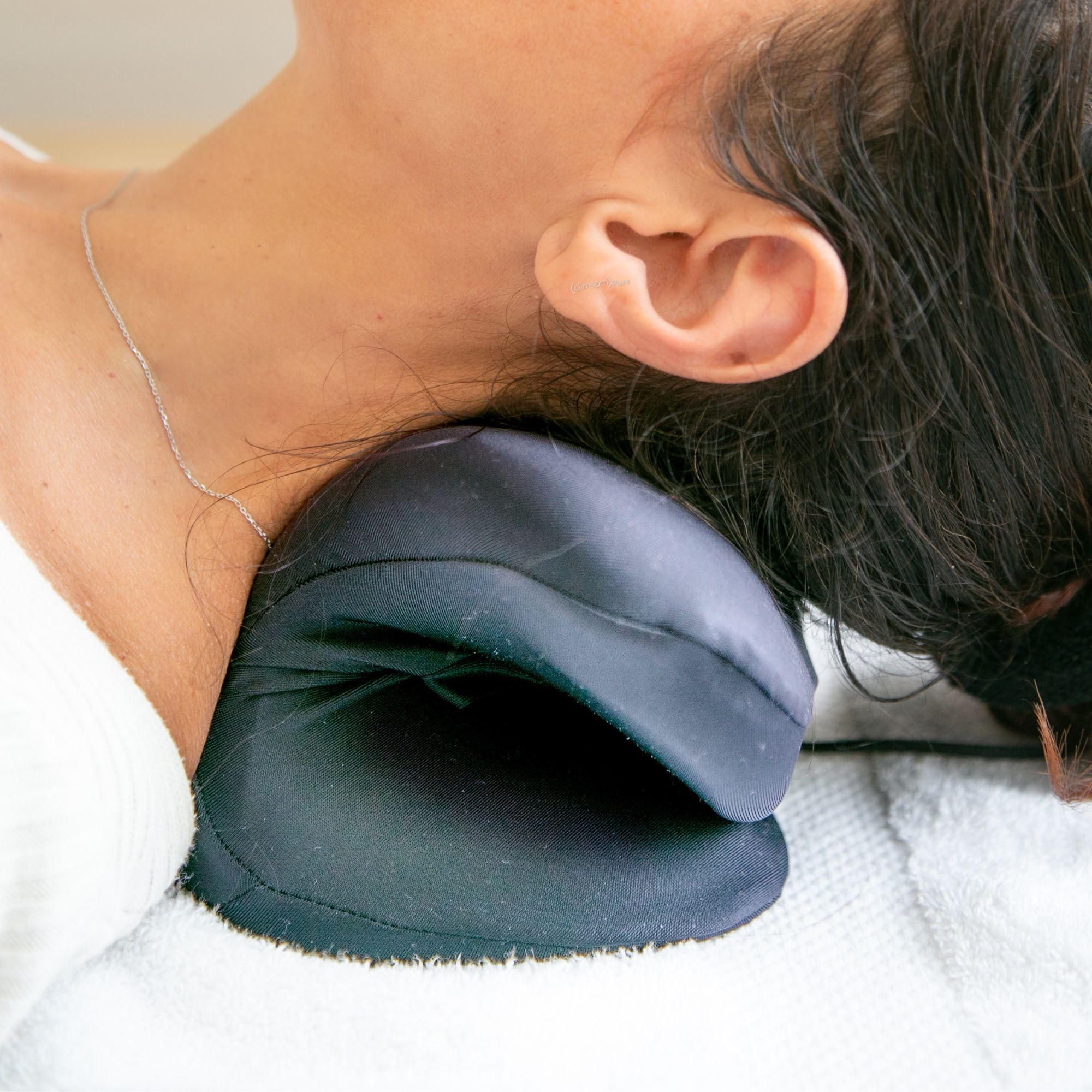 Coussin Traction Cervicale Chauffant Climsom Flex - Décompression Cervicale & Lordose - Housse Graphène 3 Niveaux 40/45/50°C - Soulage Cervicalgie, Contractures, Nuque Raide - Recommandé Kiné