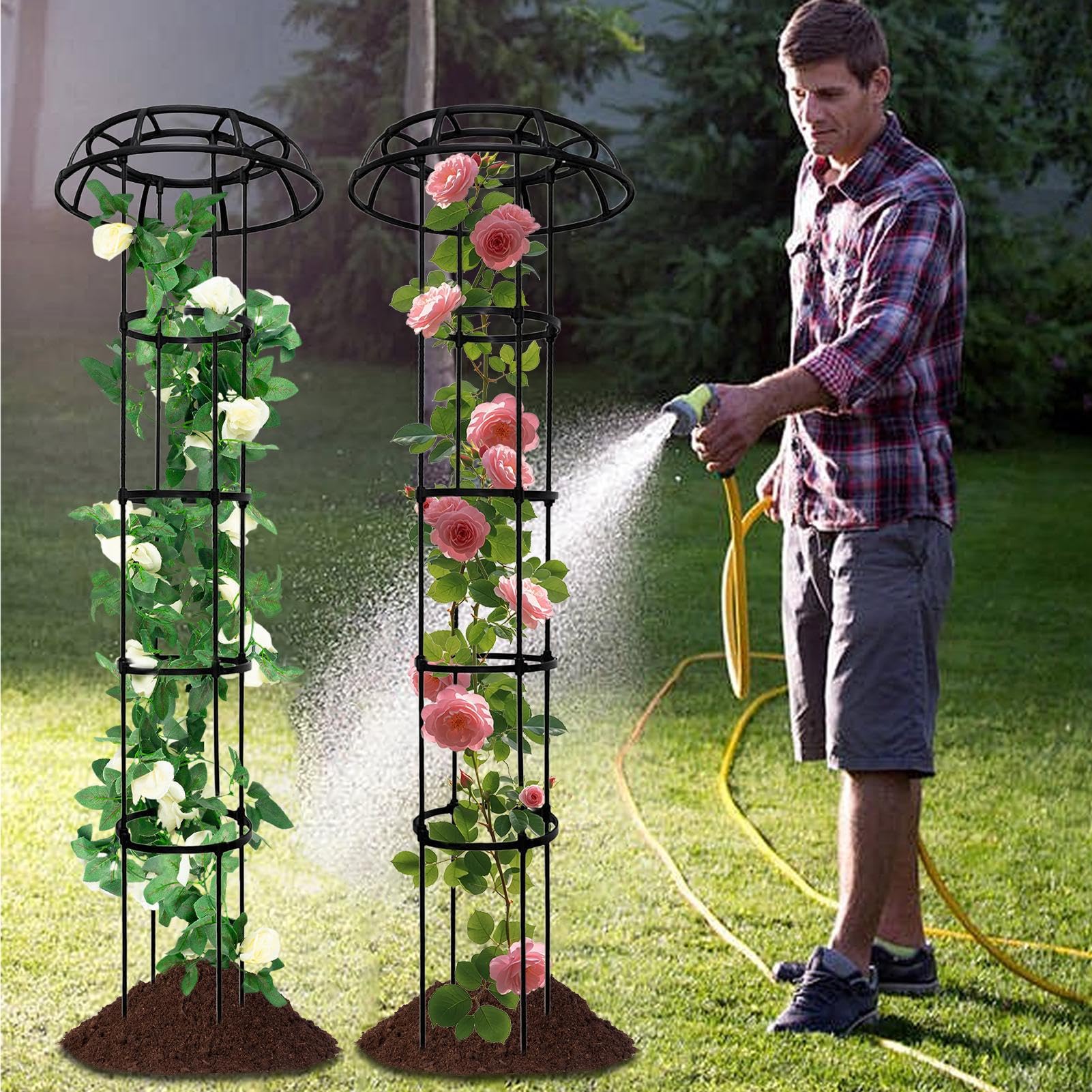 Traliccio Da Giardino Per Piante Rampicanti Cima A Forma Di Fungo