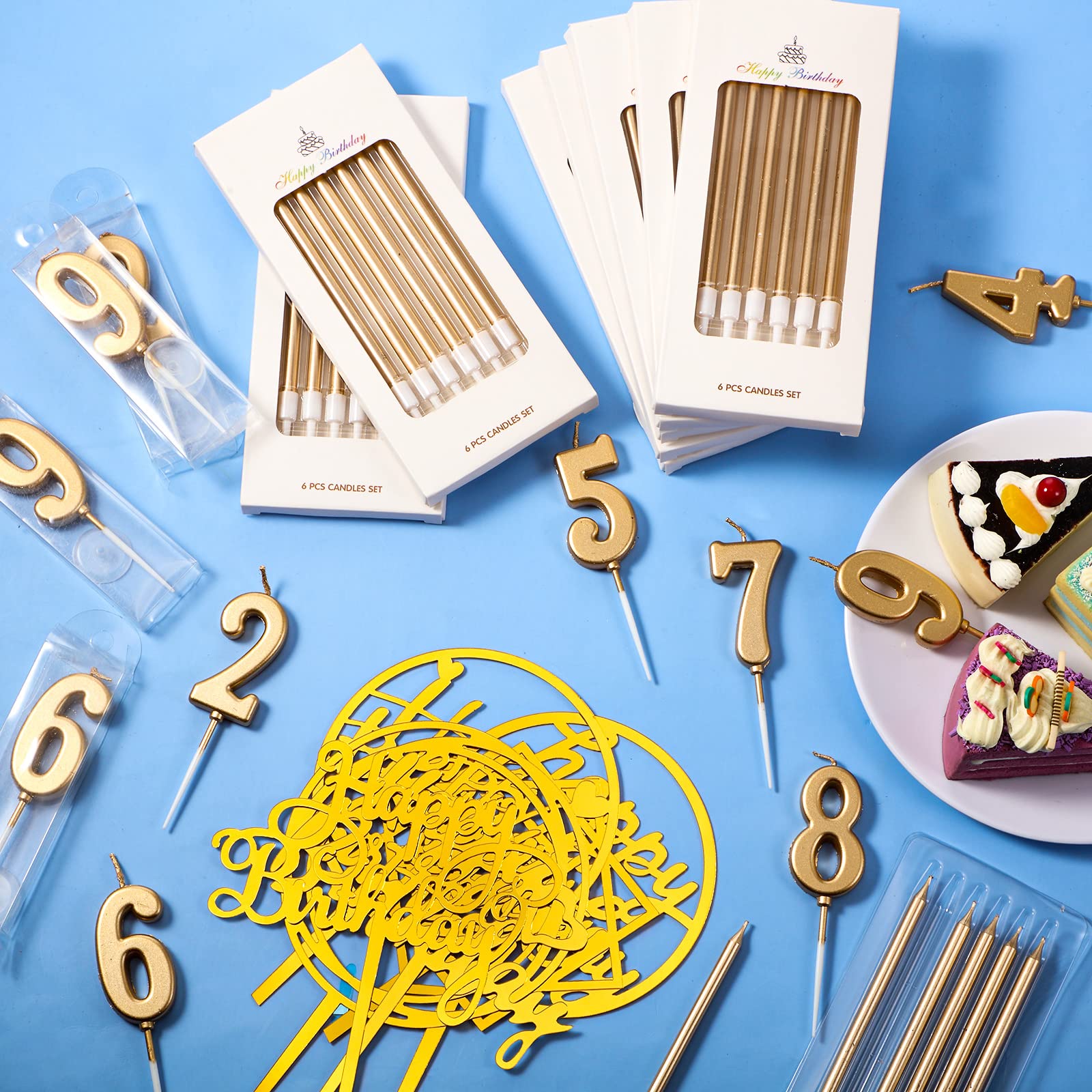 Amazon.co.jp: 誕生日キャンドル84点セット 数字30個 バースデー