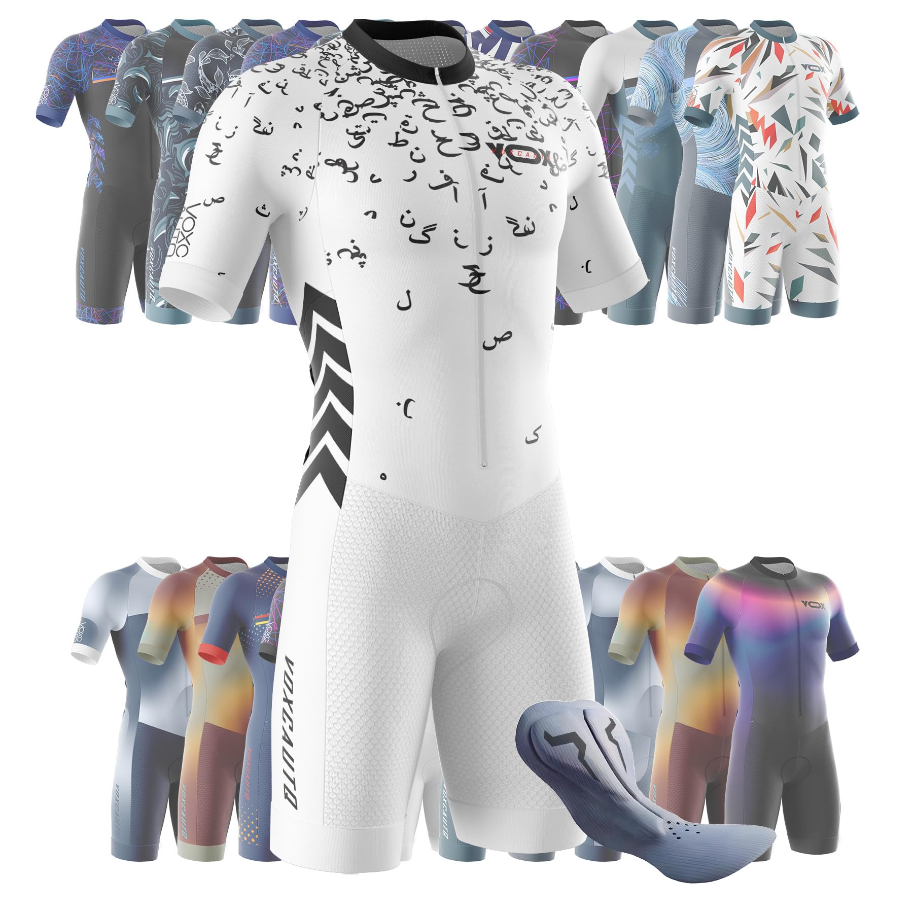 Traje de Triatlón de Manga Corta para Hombre, Traje de Ciclismo Hombres de Traje Tri,Traje de Ciclismo de Secado rápido MTB Mono Racing,Carrera,Ciclismo,Natación