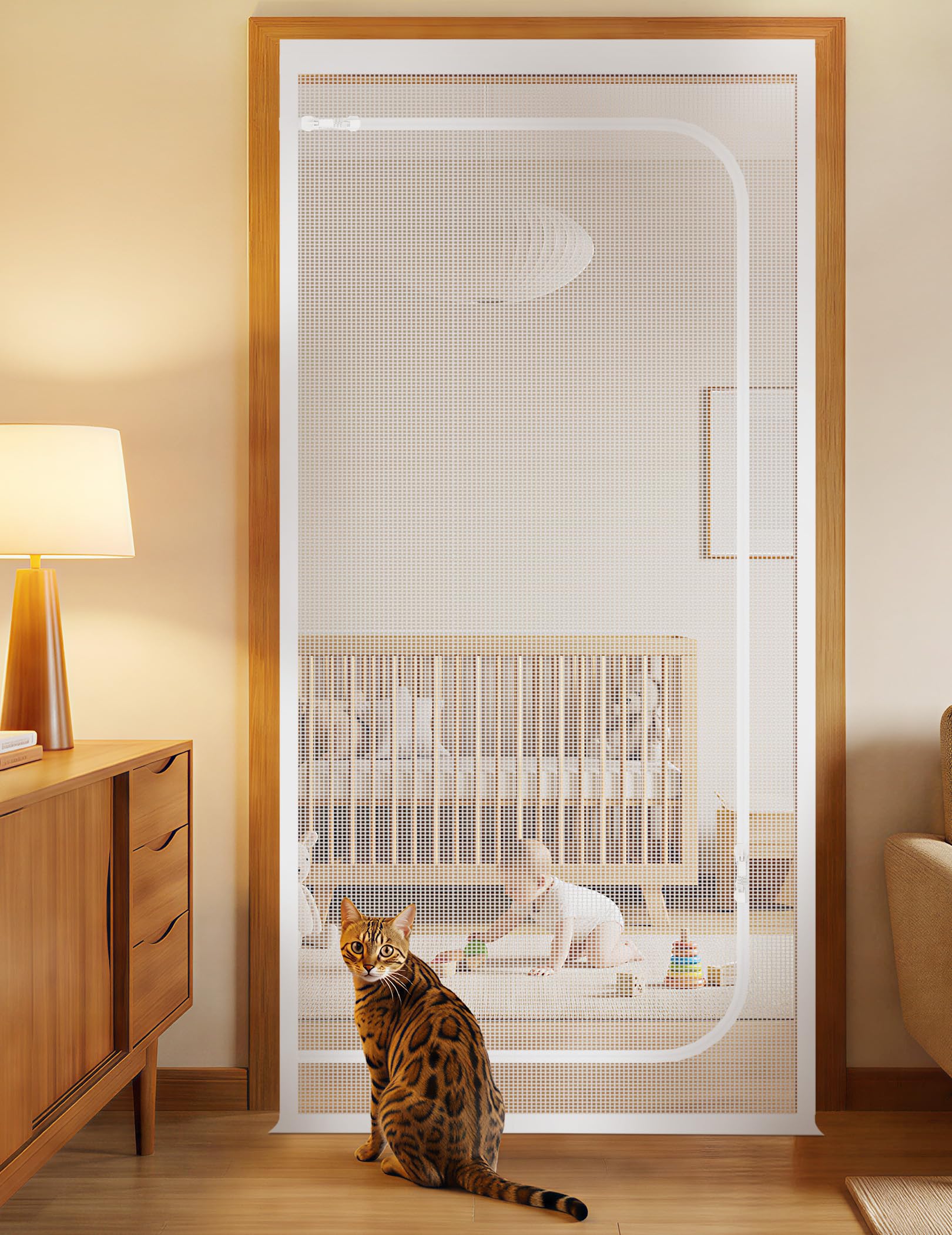BFNN Cat Screen Door - cat doors steps nets and pens | Mubboo