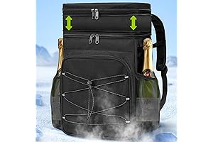 Expandable Backpack Coolers Insulated Leak Proof - 36 Cans Double Deck Cooler Backpack Waterproof