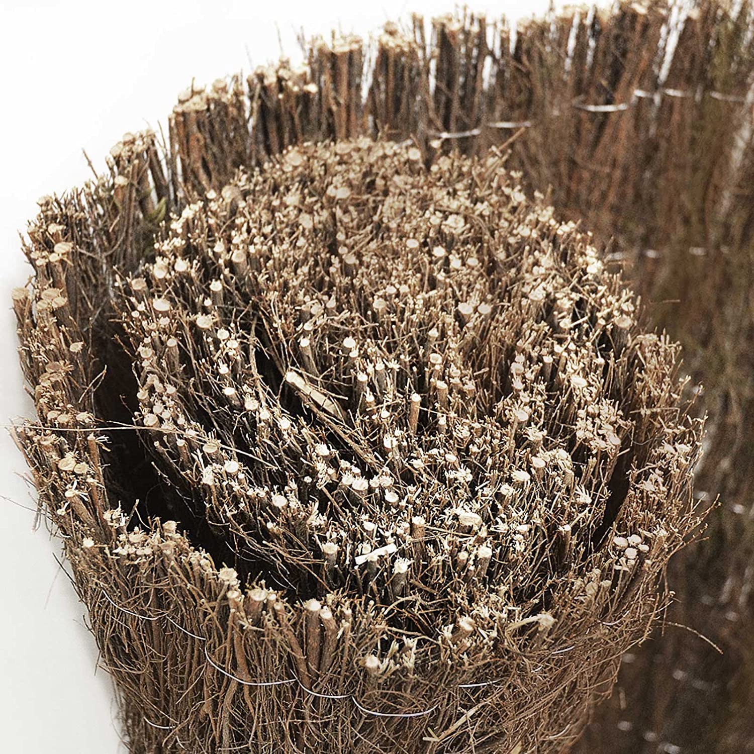 Karat Mata wrzosowa 200 x 300 cm – ochrona przed wzrokiem z naturalnego wrzosu na balkon i do ogrodu – mata maskująca – wiatrołap – ogrodzenie ogrodowe