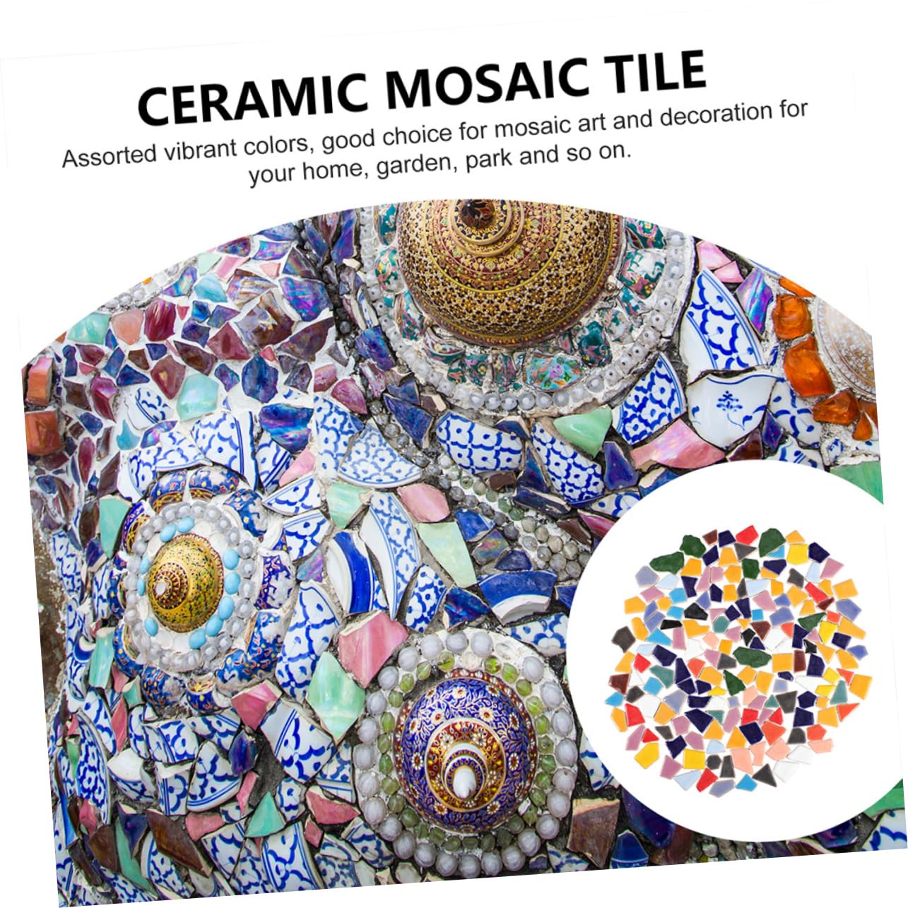 Piastrelle Mosaico Irregolari in Ceramica Fai da Te 500g Sacchetto