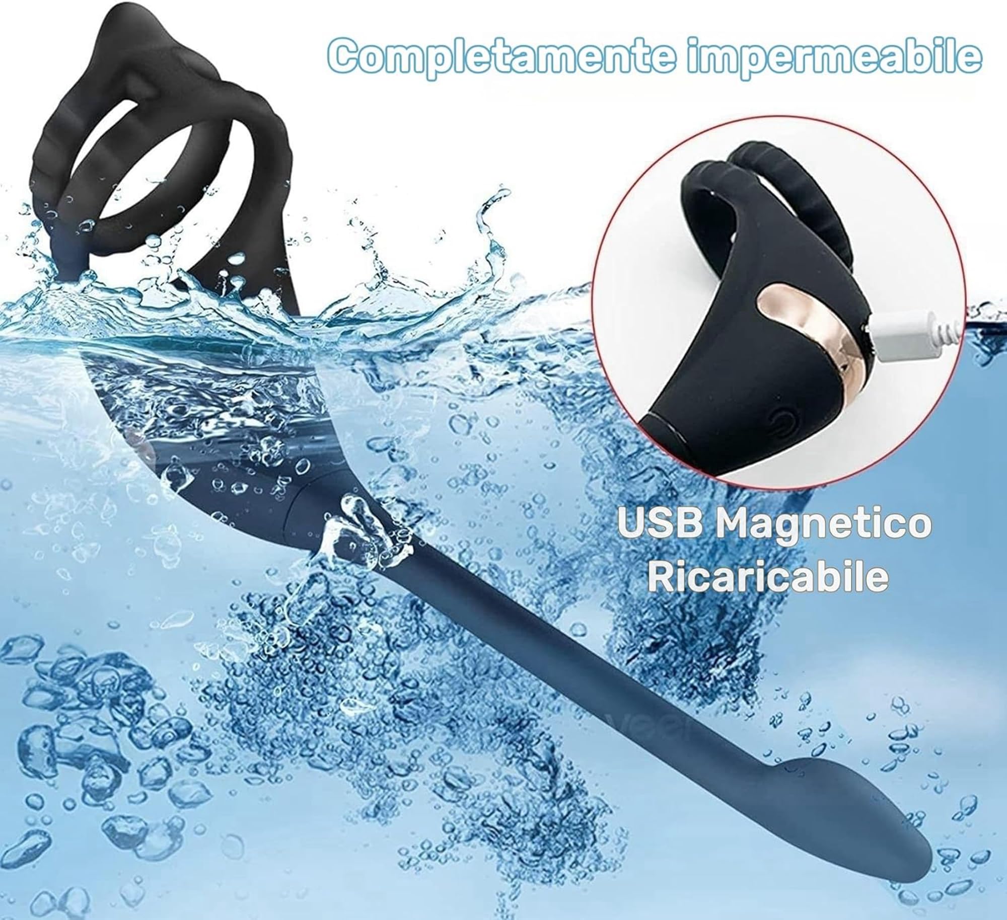 3 IN 1 Anal Plug Analesex Sex Toys Per Uomo, Telecomando Vibratore Anello per Pene Sex Toy, Vibrante per Lei e Lui, 9 Modalità Massaggiatore Prostatico Vibr𝚊tori Dildo Anale Uomo Sexitoi Per Uomini