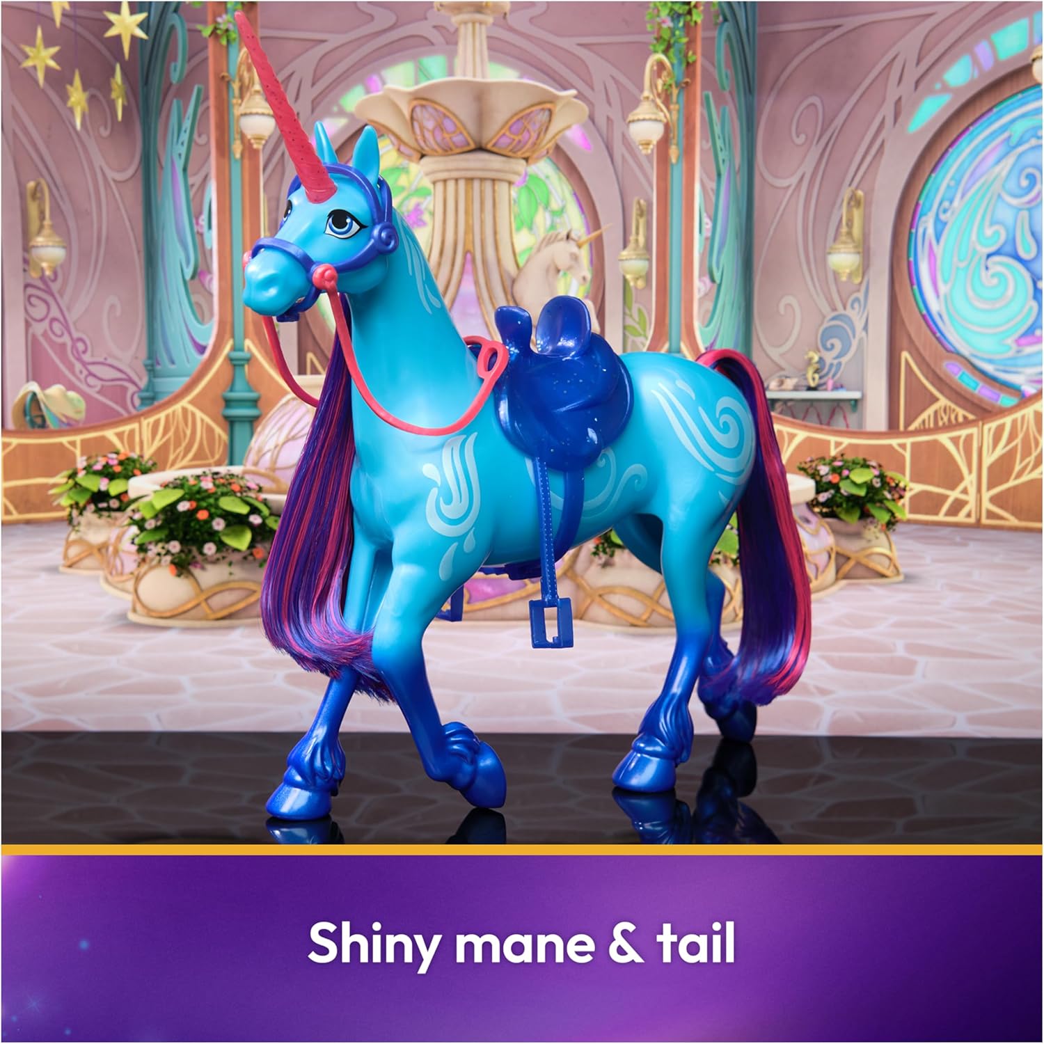 Unicorn Academy, River with 2 Riding Accessories, 11”, Compatible with Isabel, Dolls & Unicorn Toys for Girls Ages 4 and up - Image 3