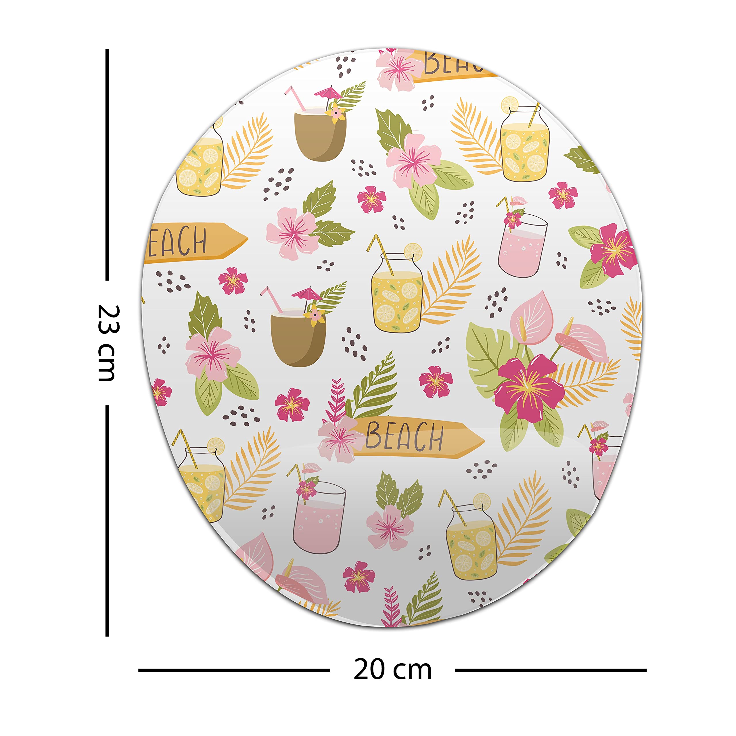 Bonamaison, Pad Souris Ergonomique Avec Repose-Poignet - Impression