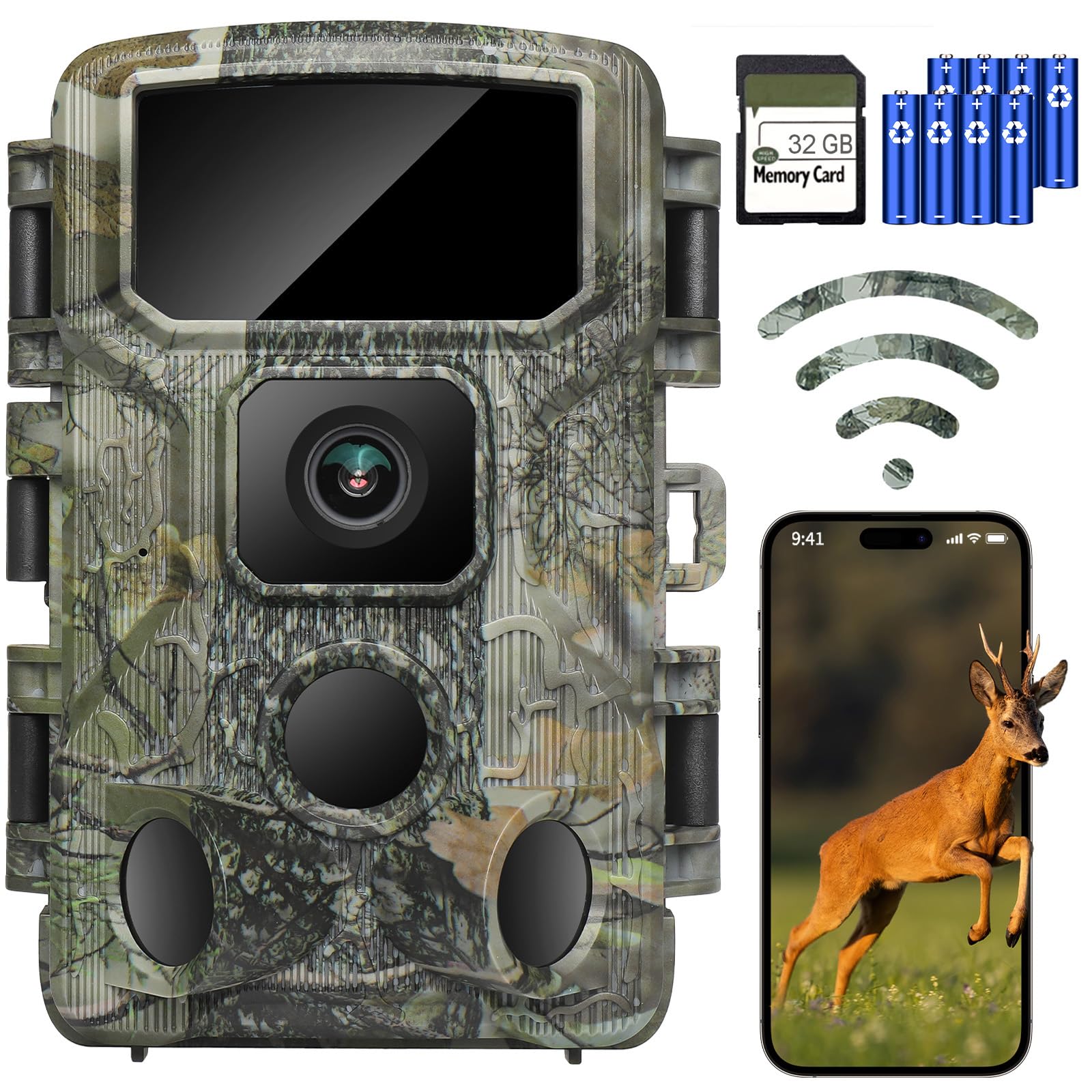 KJK Trail Camera 4K 64MP