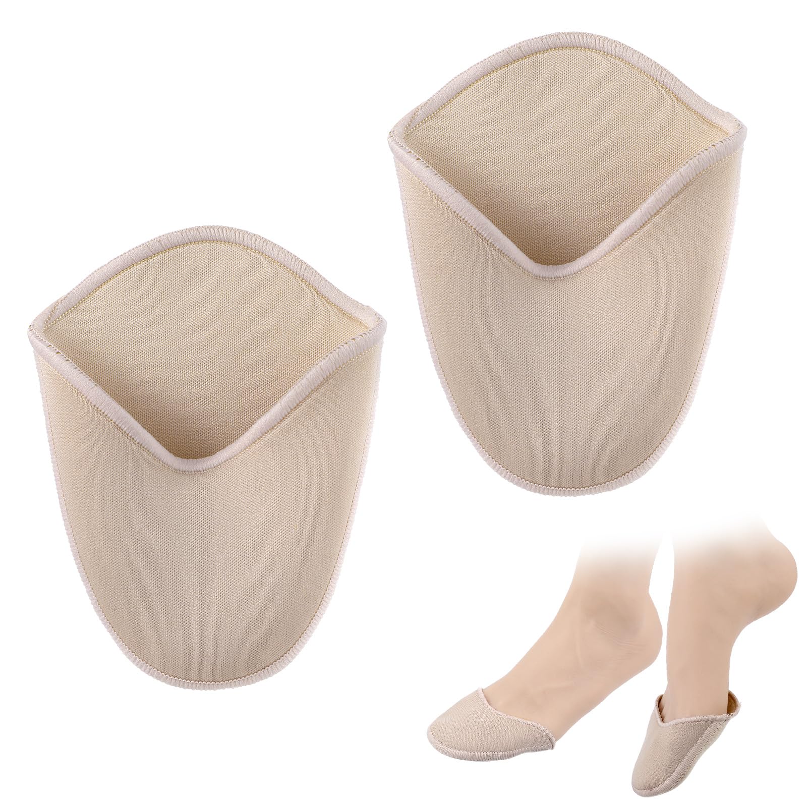 Protectores de dedos de silicona para zapatos de ballet, punta blanda (rosa)