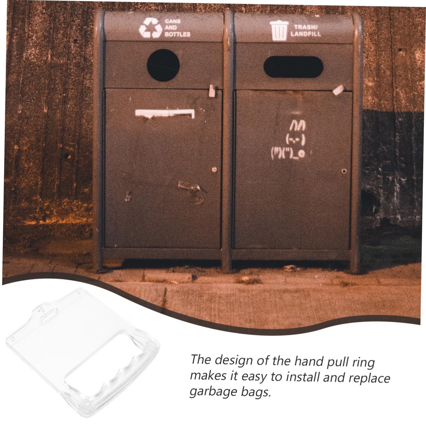 PartyKindom Multi-Functional Handle Ring Garbage Can Pull Ring for Effortless Installation