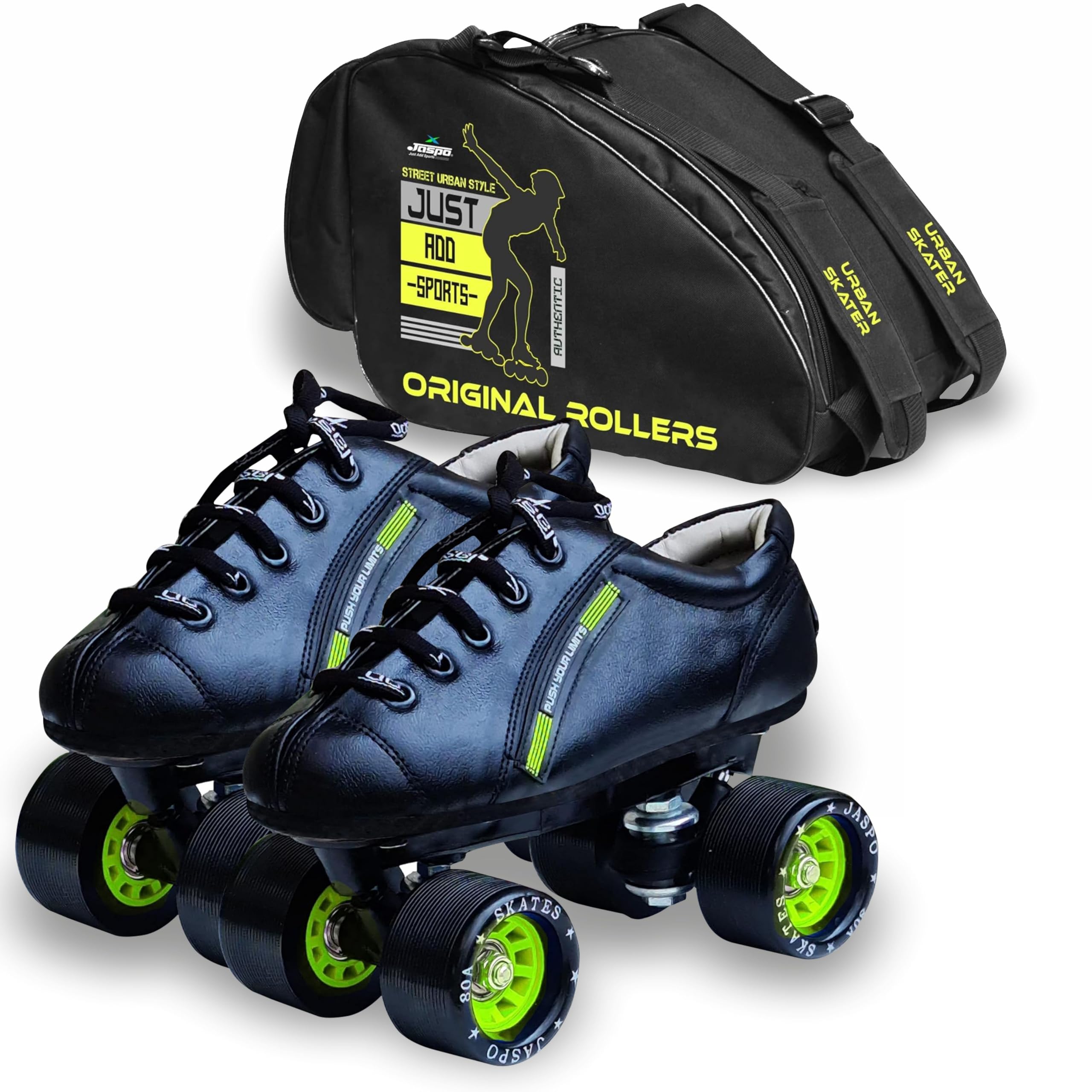 Jaspo Sprint Pro 10 Quad Shoes Fixed Body Roller Skates Approximate for Beginners & Intermediates for Practice & Training Purpose for (All Age Group)