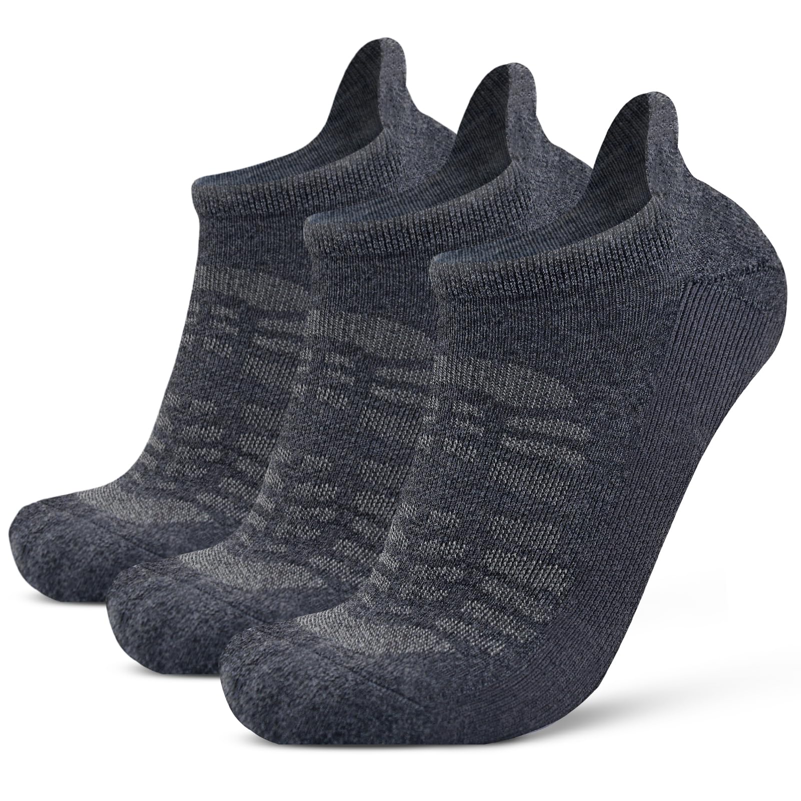 Busy Socks Compression Ankle Merino Wool Blend Running Thick Cushion Socks