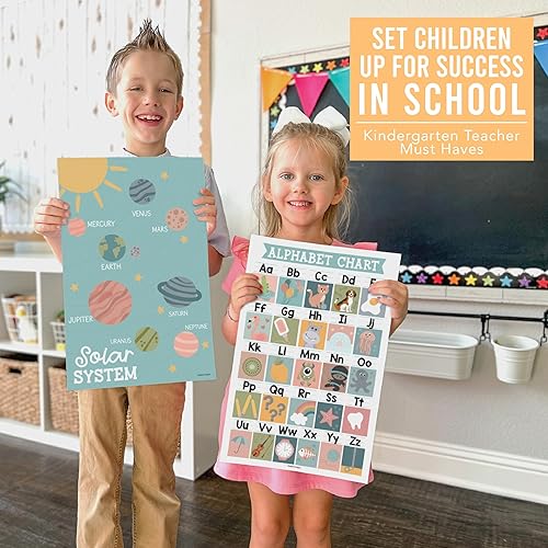 Miniatura 19 de Hadley Designs 16 carteles educativos para niños pequeños de 1 a 3 años, carteles laminados de aprendizaje para preescolar y jardín de infantes