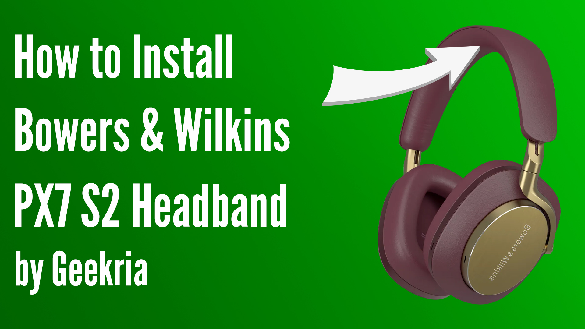 Amazon.com: Geekria Headband Pad Compatible with Bowers & Wilkins