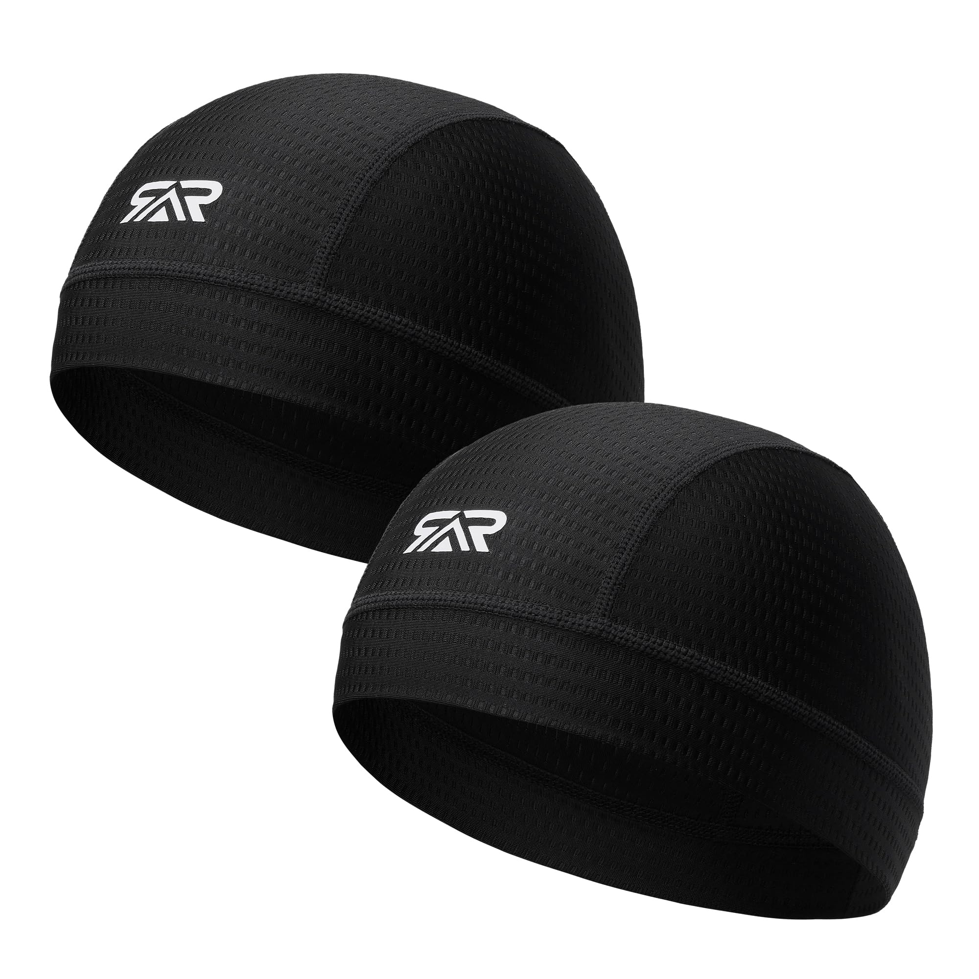 QINGLONGLIN Breathable Mesh Skull Cap Sweat Control HelmetLiner 2-Pack