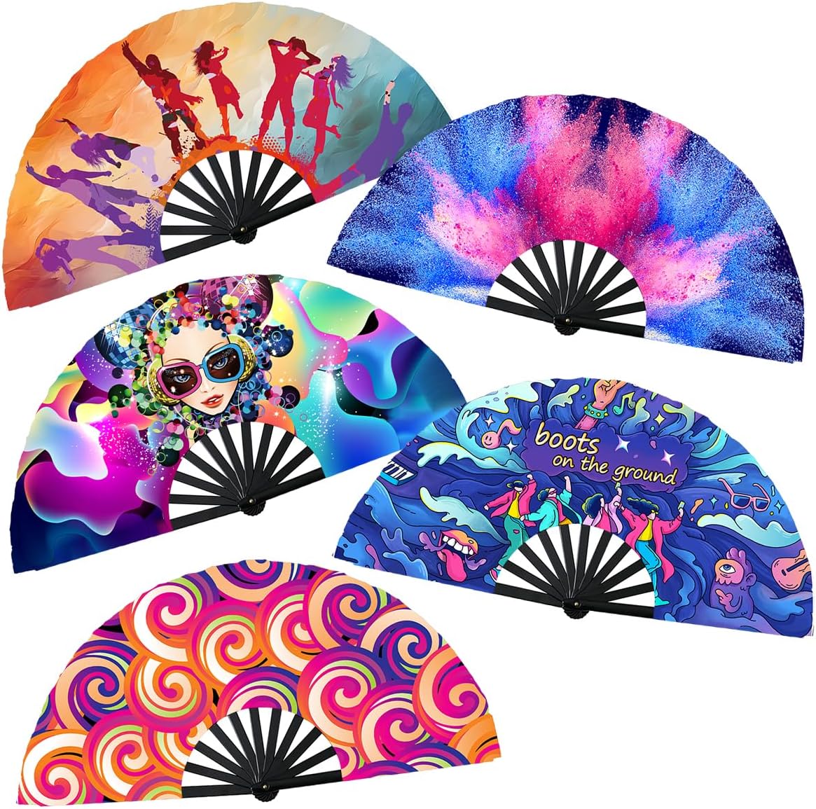 Clacking Fans Amazon.com: large clacking fans for line dancing bulk snap,boots on the ...