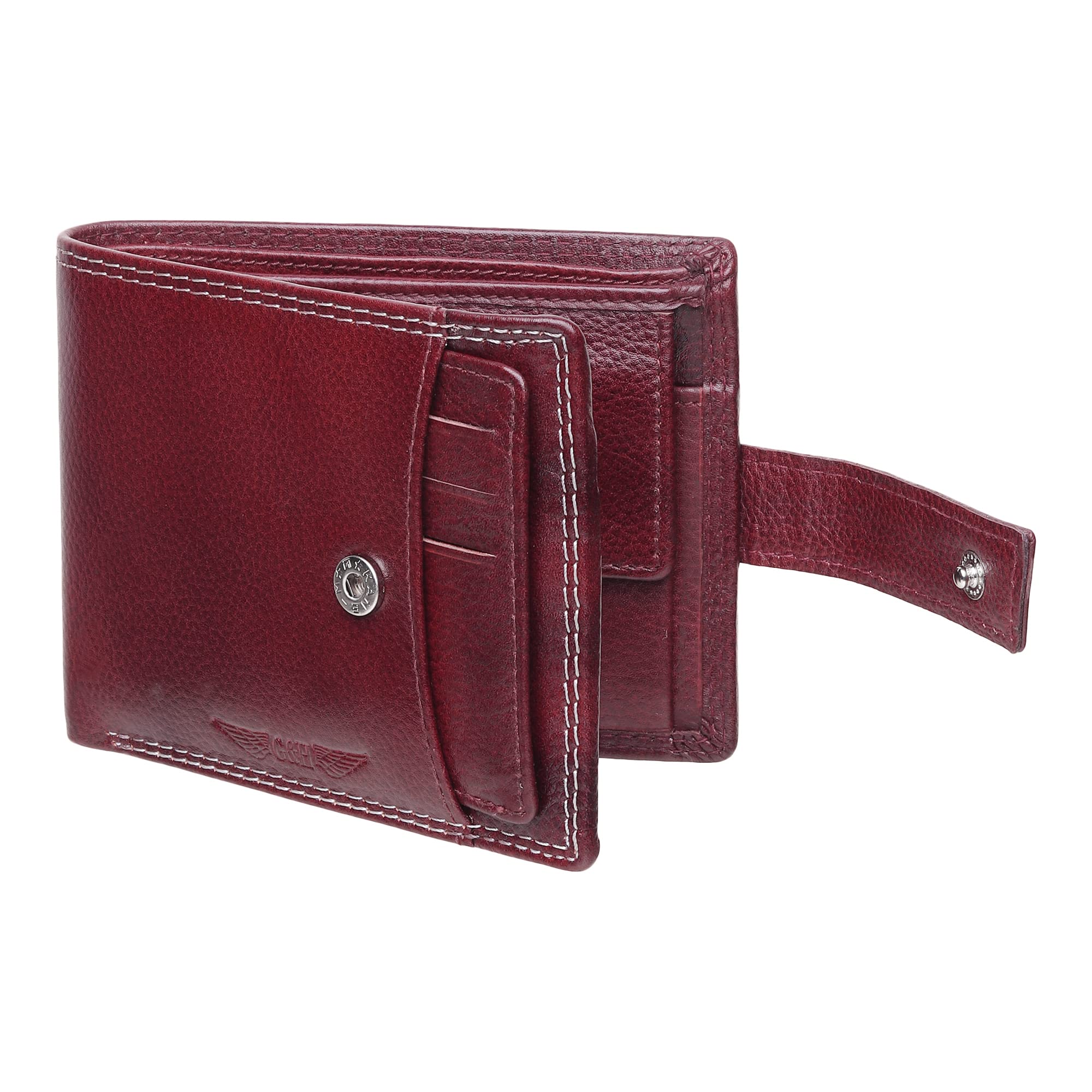 G&H Leather Wallets for Men with RFID Blocking Card Holder |Gifts for Father | Husband | Boyfriend(Brown, Pack of 1)-image-20