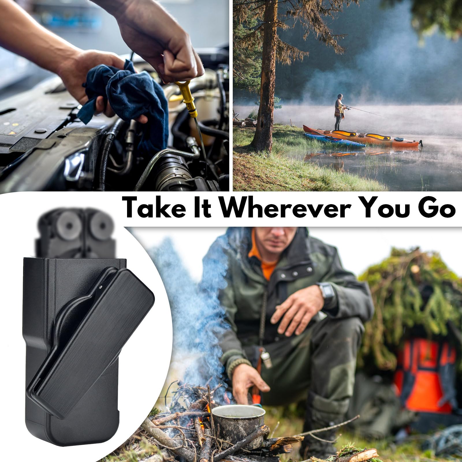 Sheath for LEATHERMAN Wave & Wave Plus, Wave Case with 360° Rotable Clip, Easy Clip on Wave Holster for Tool Belt, Up to 1.75" Belt