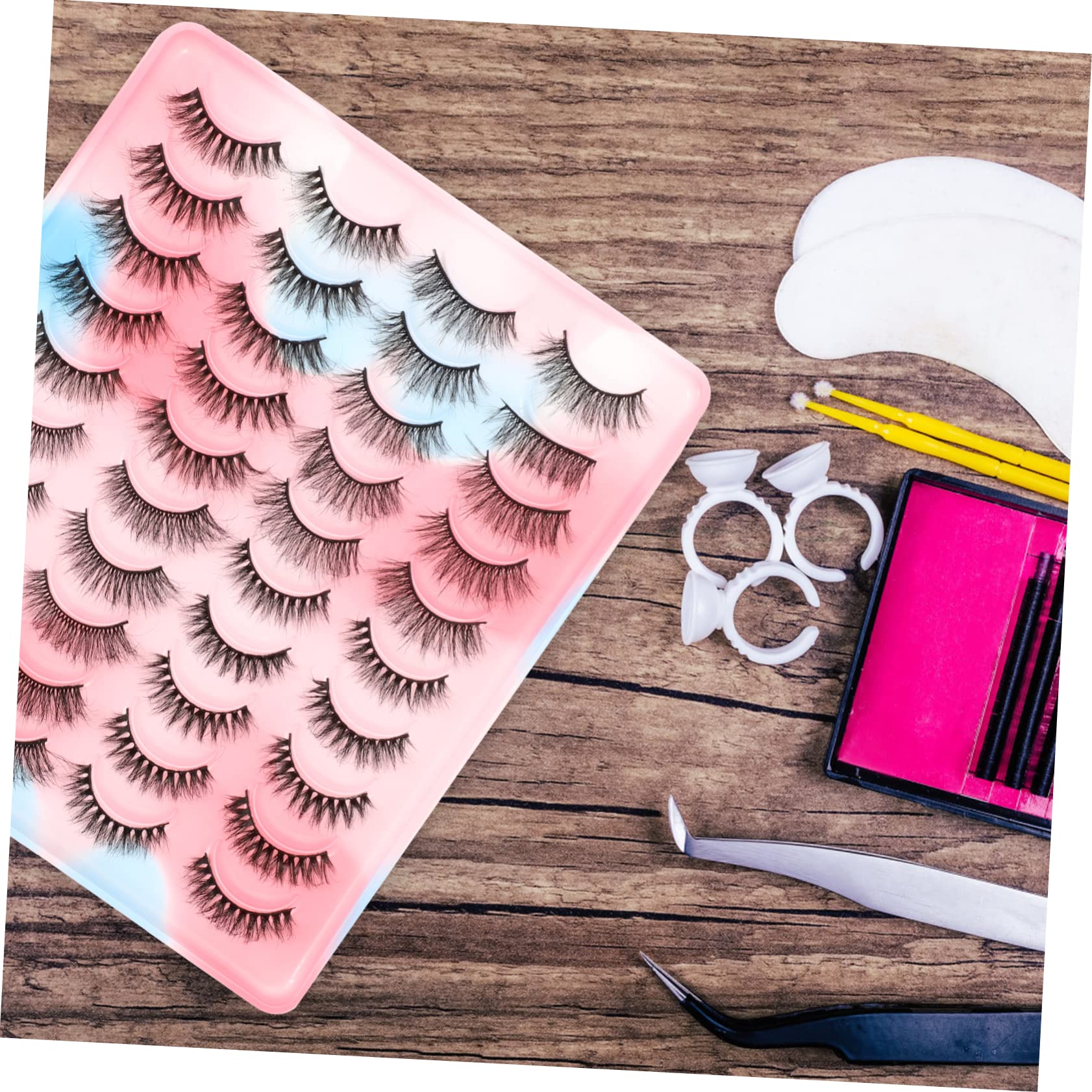 MAGICLULU 3 Set Di Ciglia Finte in Strisce Sfuse Per Uso Quotidiano Facili Da Usare Per Le Donne Aspetto Attraente E Duraturo Materiale Delicato Sulla Pelle 20 Paia*3