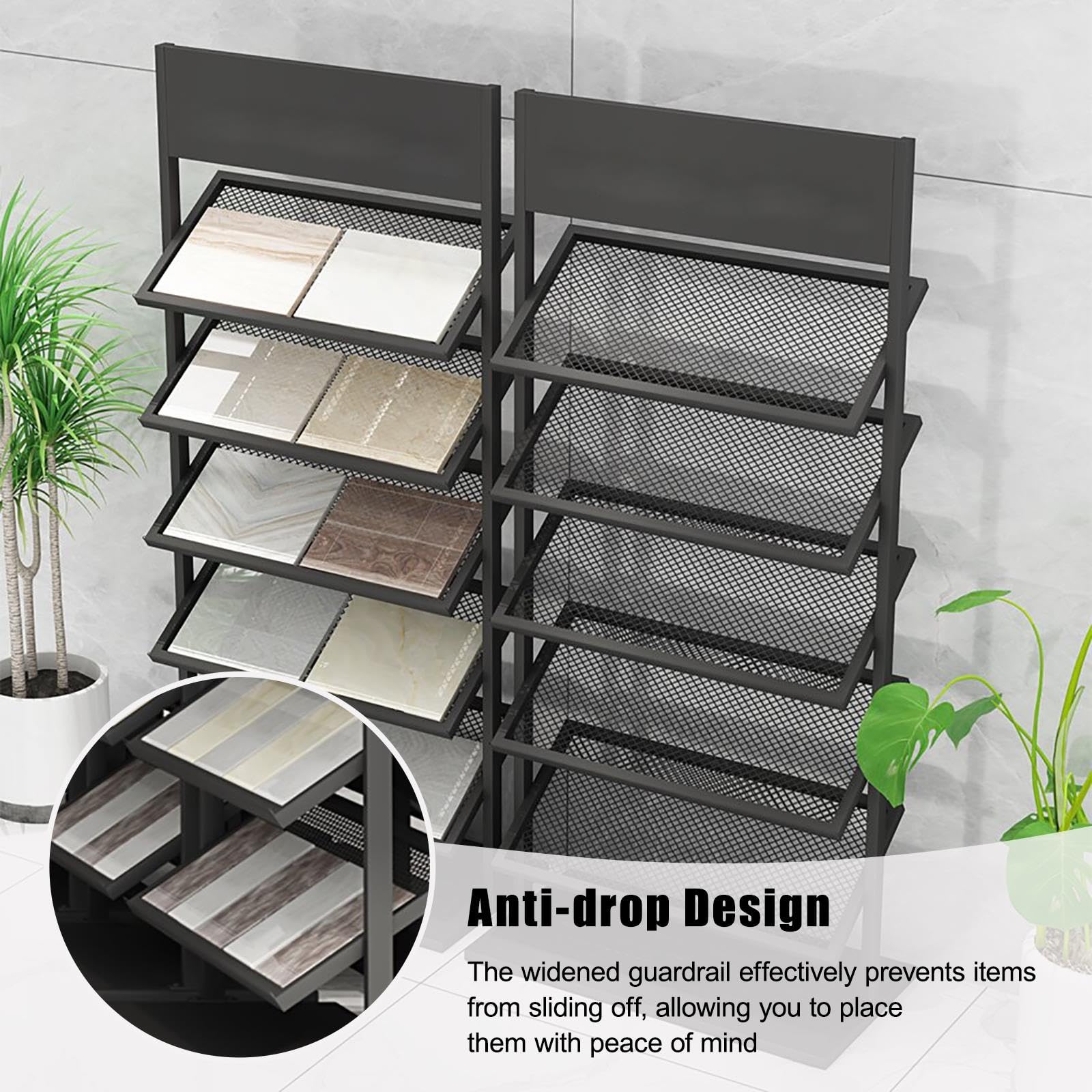 Espositore Ceramico Multistrato 5 Slot Adatto Showroom Negozi al Dettaglio