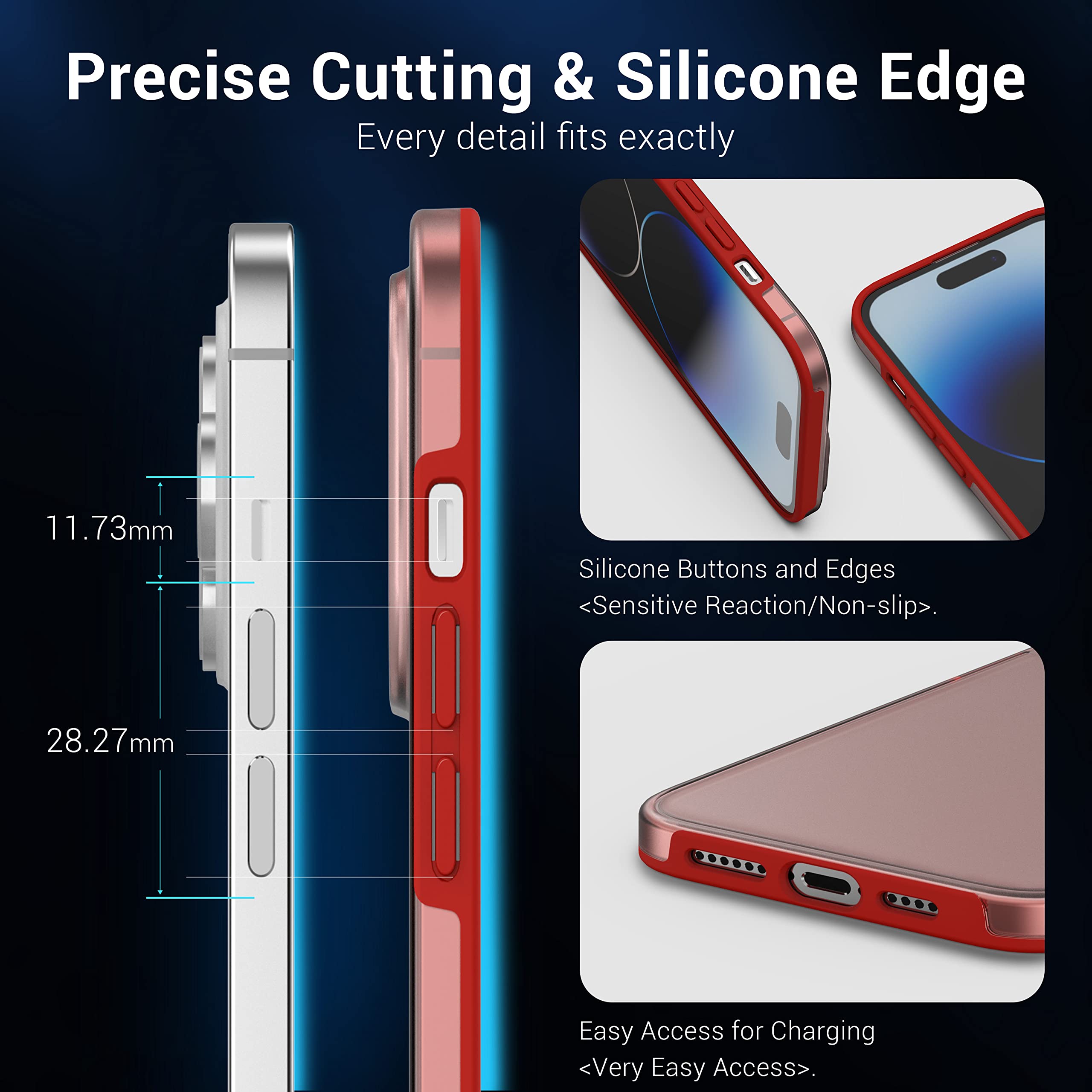 Acquista Per Apple Iphone 15 14 Pro Custodia morbida antiurto per telefono con cover posteriore per Iphone 13 12 11 14 Pro Max Custodia in silicone liquido X Xs Xr Se 7