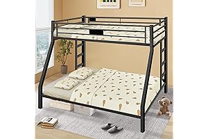 Metal Twin XL Over Queen Bunk Bed: Safe, Space-Saving Sleep Solution
