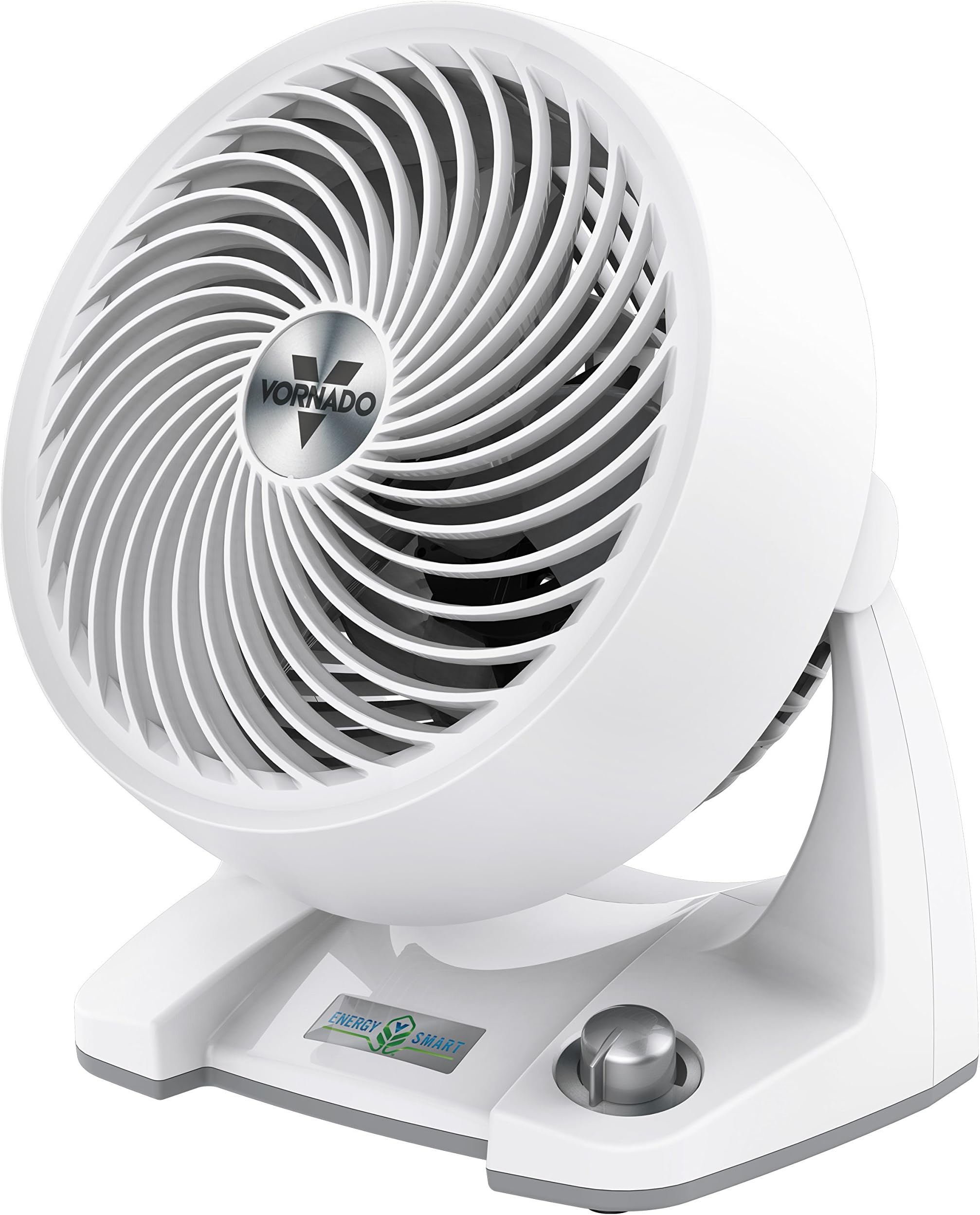 533DC Energy Smart Small Air Circulator Fan with Variable Speed Control, White