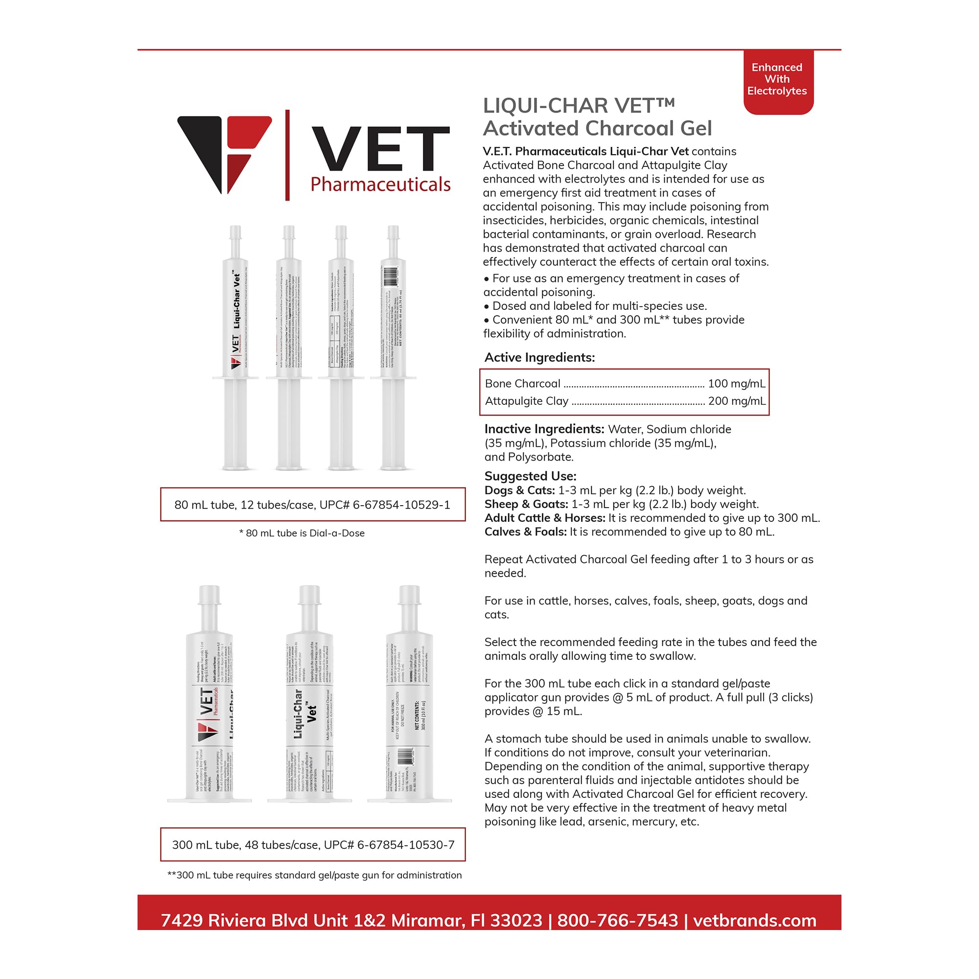 Liqui-Char - Carbón activado veterinario, 80 ml