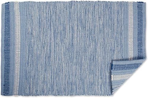 Miniatura 4 de DII tapete contemporáneo y reversible para el área de cocina, sala de estar, entrada, lavadero y recámara. 2 x 3 pies, con rayas rojas y blancas