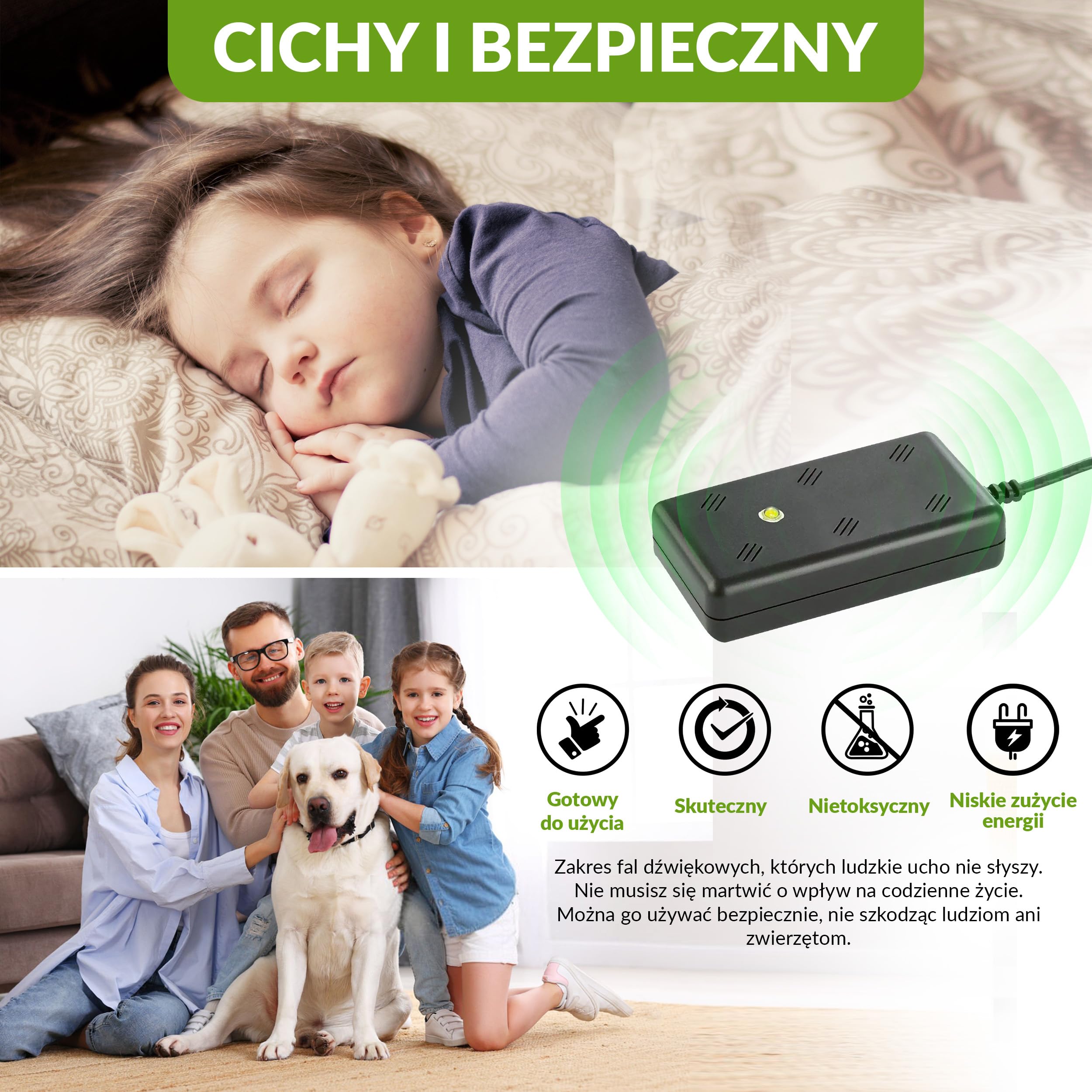 ISOTRONIC Odstraszacz kun, myszy i szczurów – Ultradźwięki i światło LED – Do domu, garażu i na strych – Skuteczna ochrona przed gryzoniami – Zasięg 50 m² (2 sztuka)