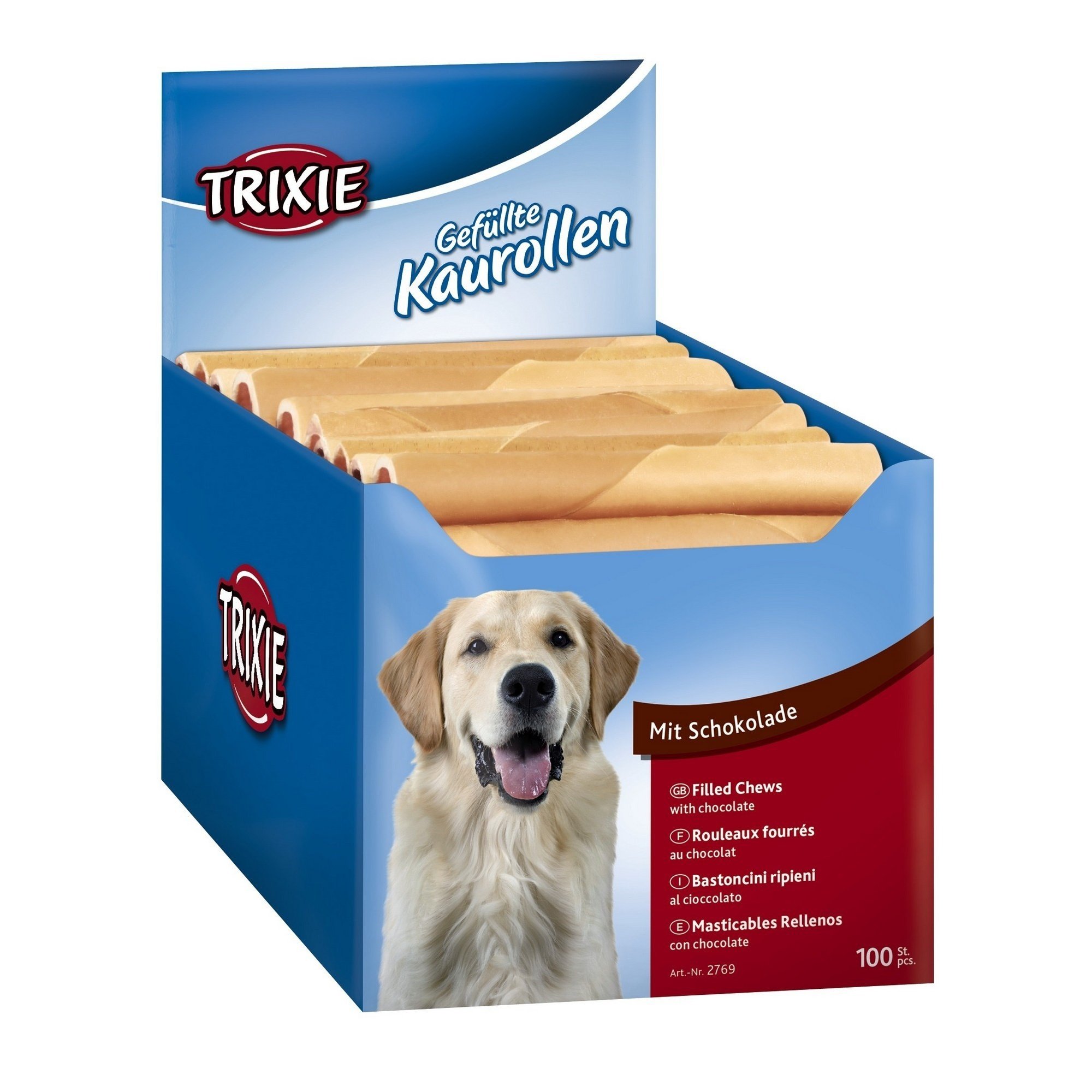 Trixie - Rollitos masticables rellenos (13 cm/Queso)