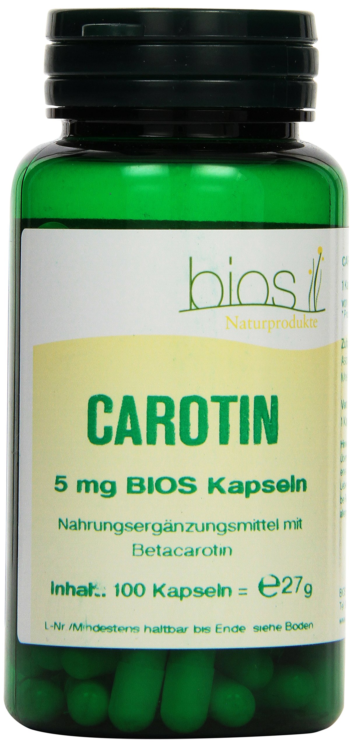 Bios Carotin 5 mg, 100 Kapseln, 1er Pack (1 x 27 g)