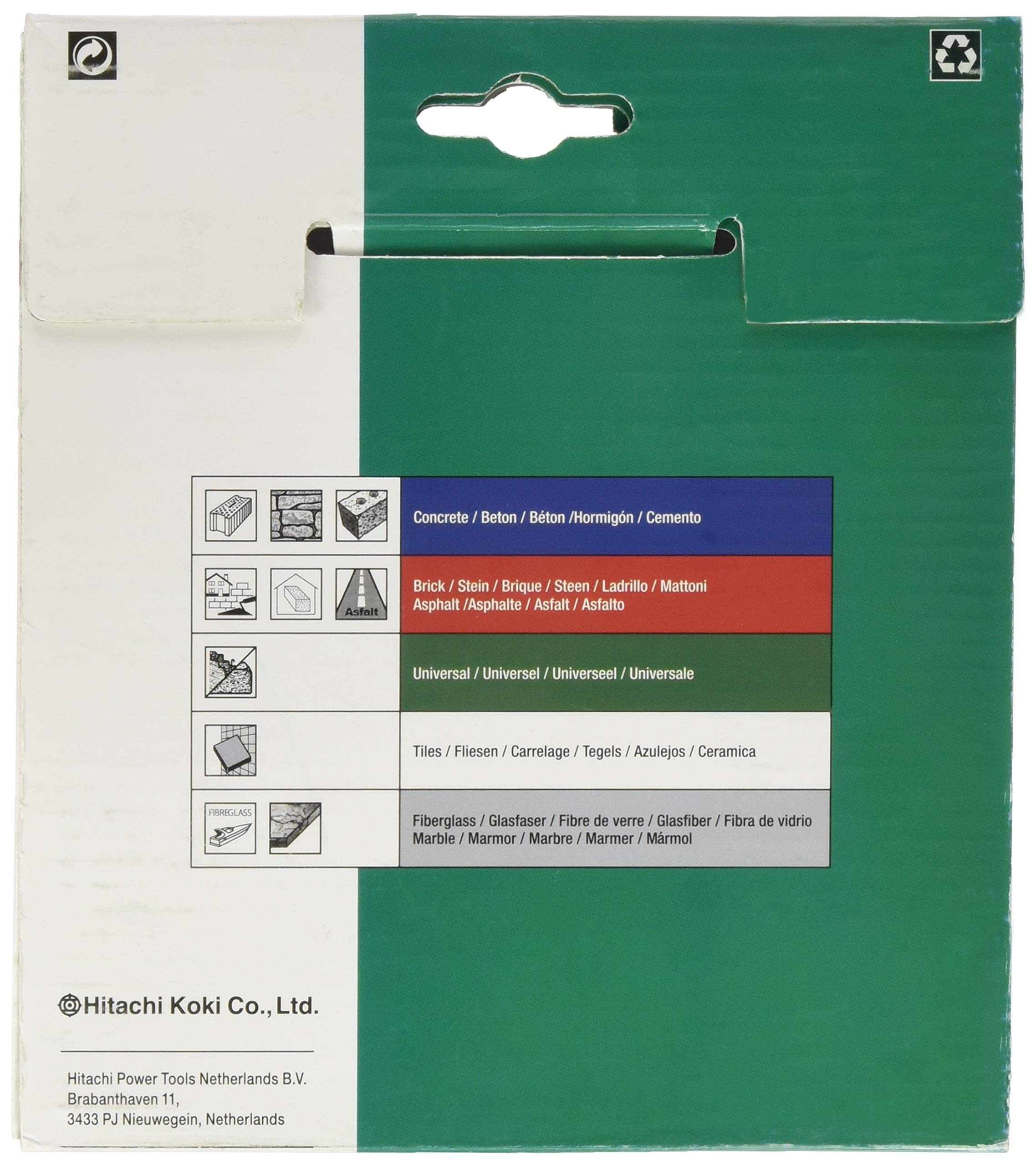 HIKOKI 752853 - Disco Diamante 150x22,2x10 mm segmentado PREMIUM para materiales duros altura segmento 10 mm