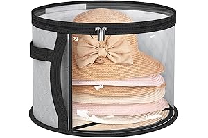 AOODA Large Hat Box for Closet Storage