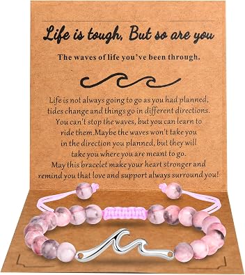 Best Friend Bracelet Gifts for Women, Hey My Bestie Gifts for Women, Wave Charm Bracelet for Friend Birthday Gifts for Women Friendship Bracelets Christmas Thanksgiving Birthday Gifts For best friend