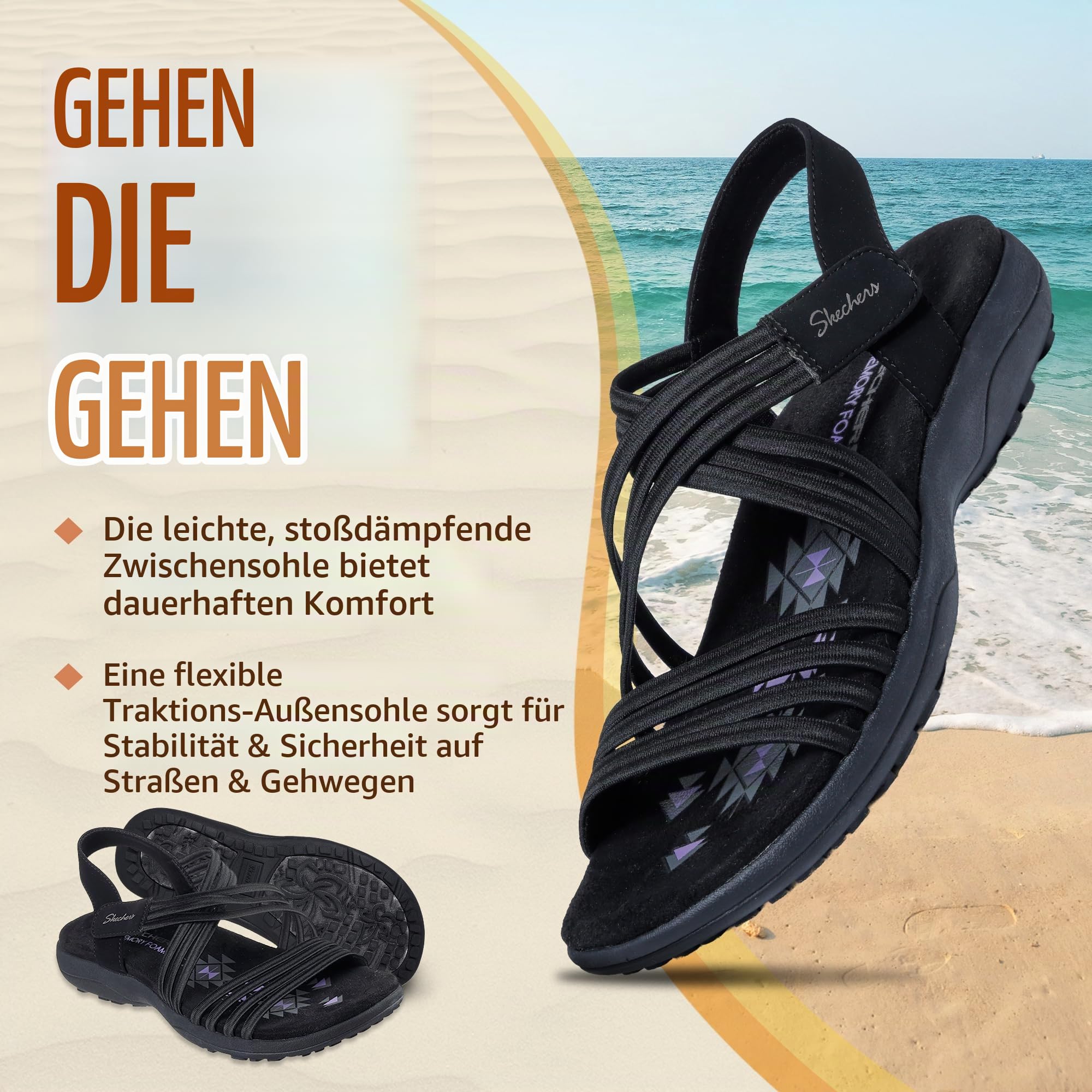 Skechers Reggae Slim Sunnyside rot