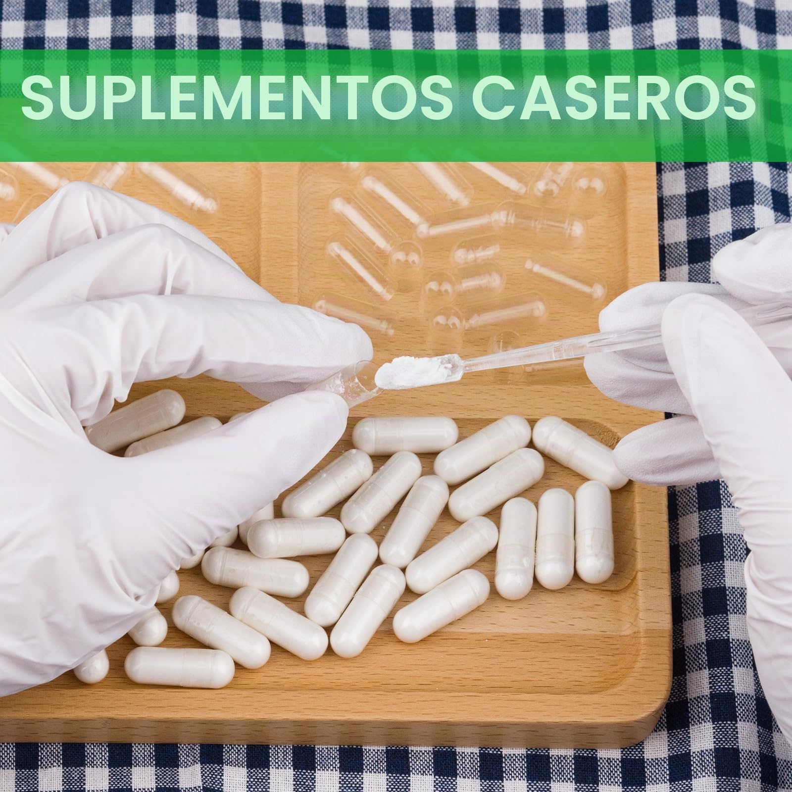 AngtaiJN Cápsulas veganas vacías Tamaño 00-Cápsulas vacías transparentes para rellenar con 2 microcucharas, cápsulas vacías de bricolaje 00, 5000 piezas