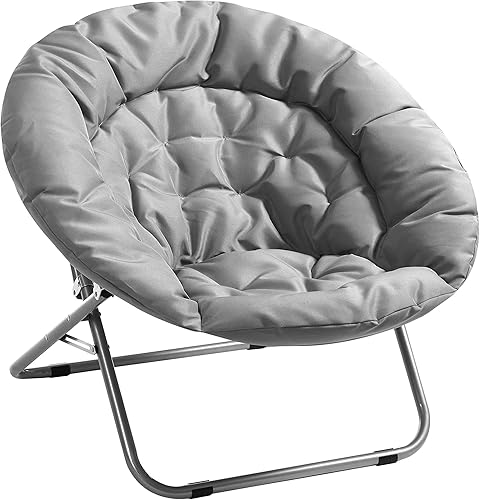 Miniatura 20 de Urban Lifestyle Silla platillo plegable de gran tamaño, color rosa marino,Rosado,gris