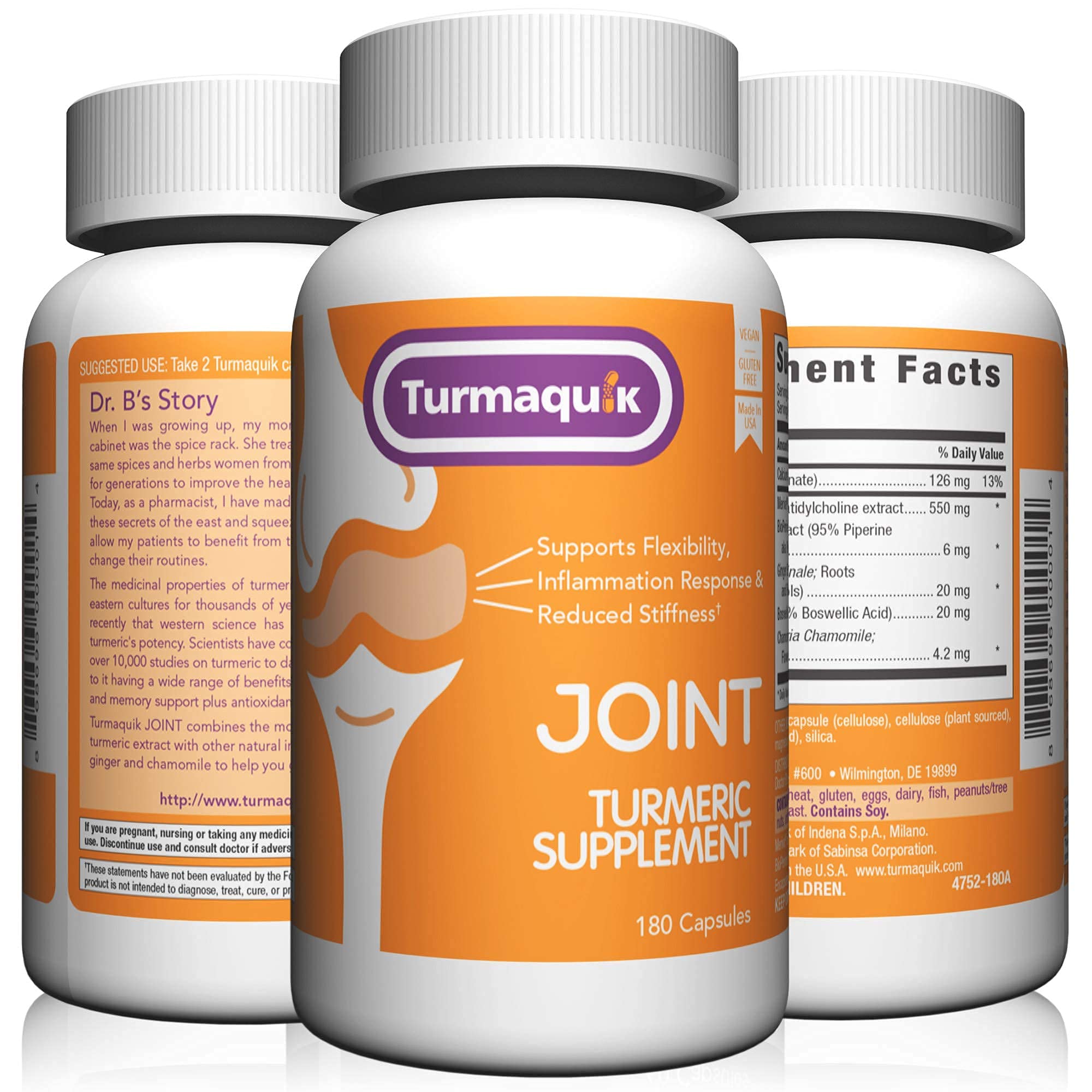 550mg Meriva Curcumin Turmeric Joint Supplement (180 Capsules) + 5